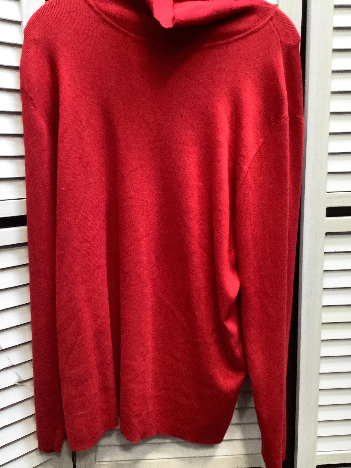 Sweater By Chicos In Red, Size: Xxl