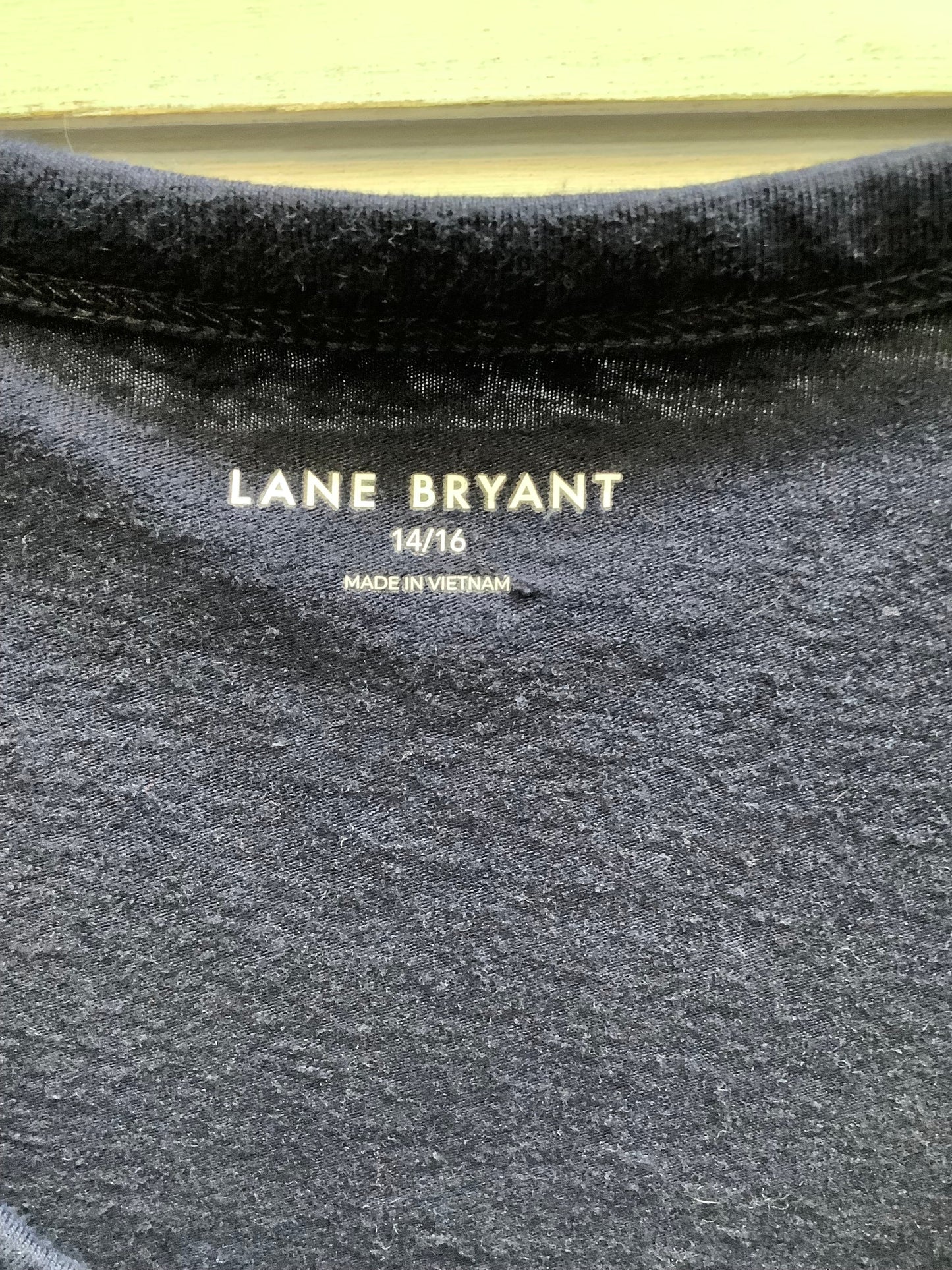 Navy Top Short Sleeve Basic Lane Bryant, Size Xl