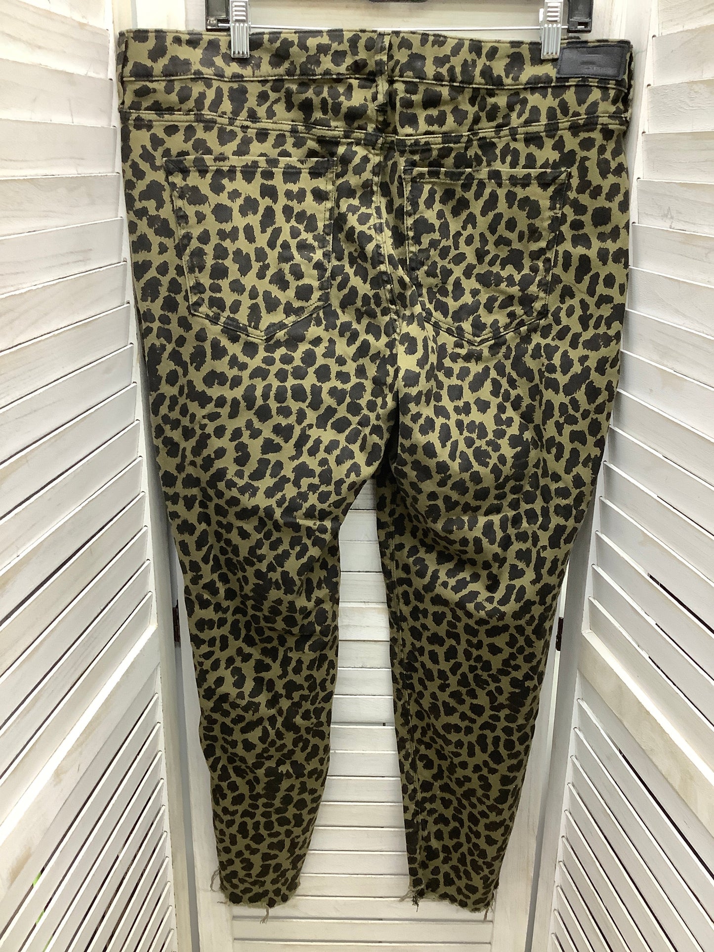 Jeans Skinny By Express In Animal Print, Size: 18