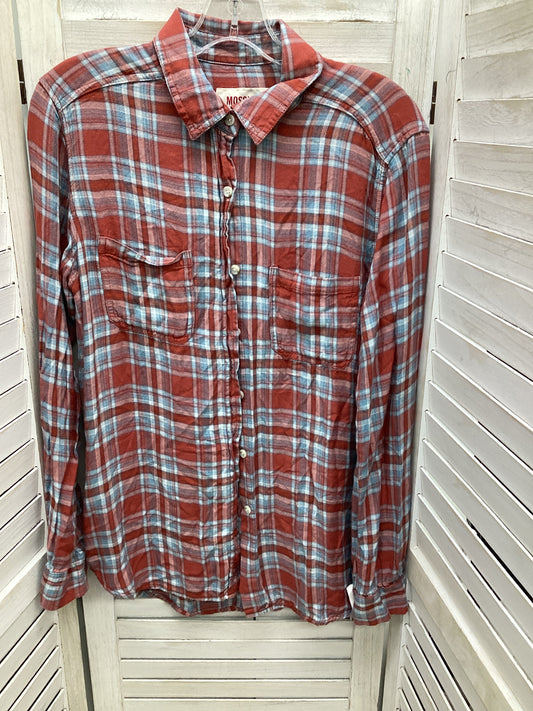 Jacket Shirt By Mossimo In Plaid Pattern, Size: M