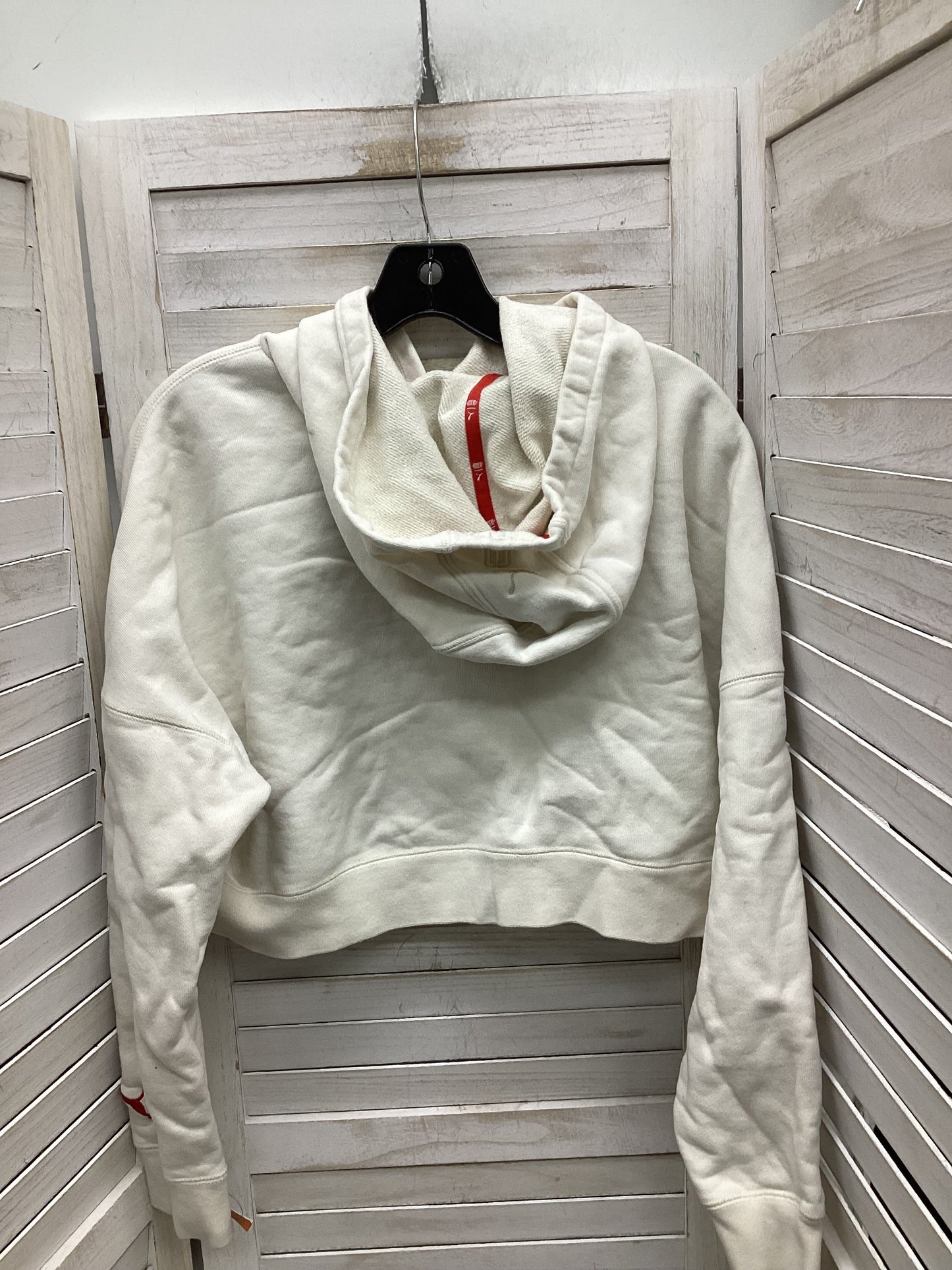 Sweatshirt Hoodie By Puma In White, Size: Xl