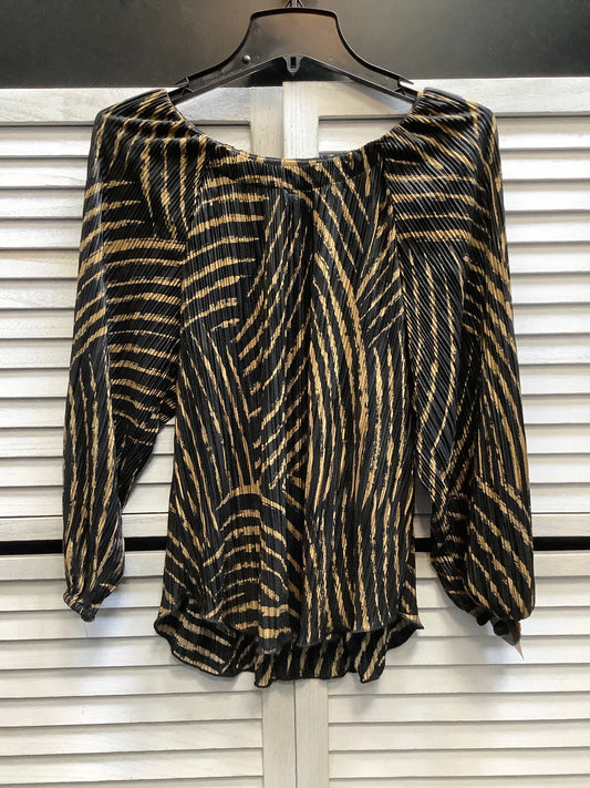 Top Long Sleeve By Chicos In Animal Print, Size: M