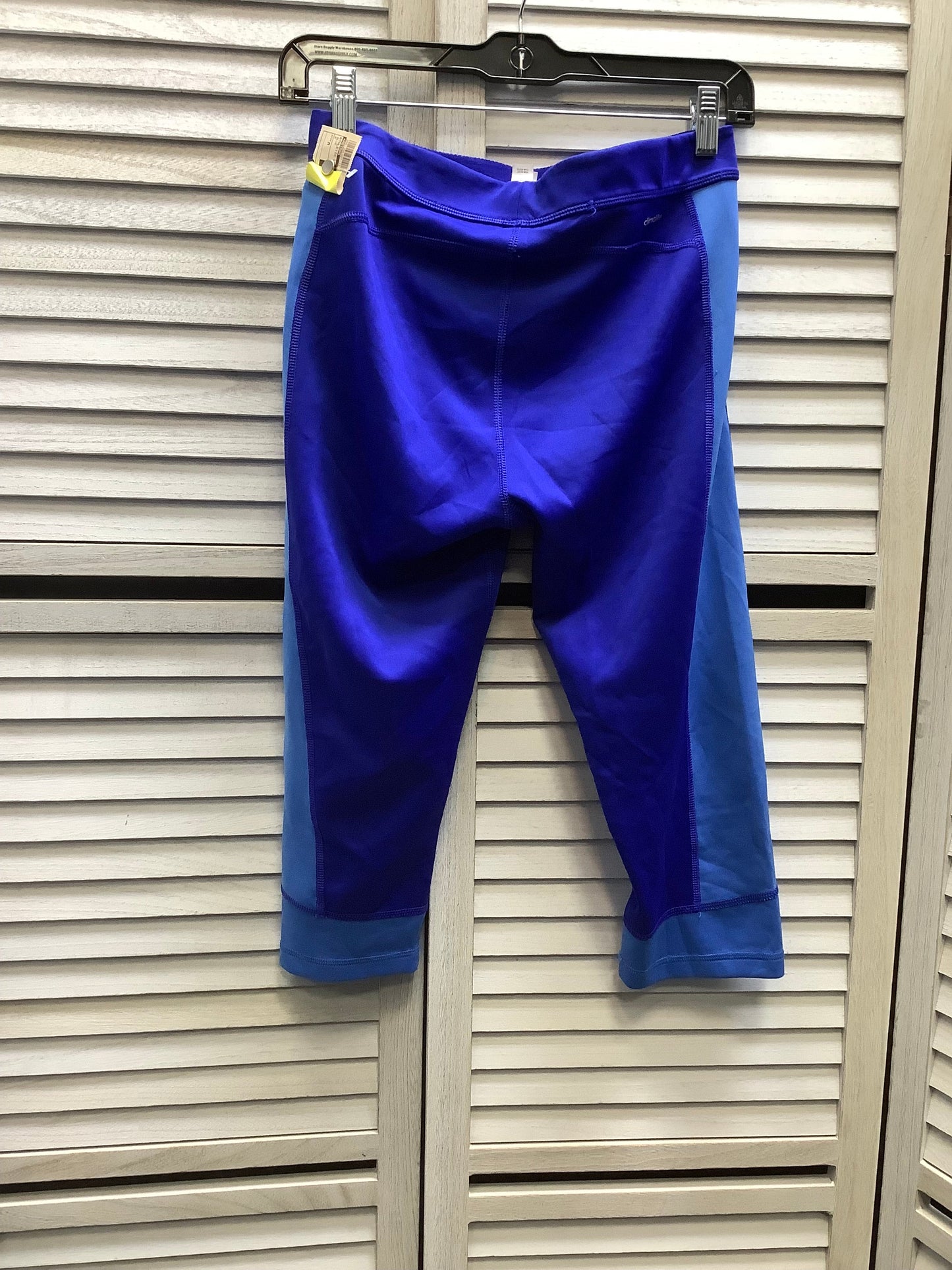 Athletic Leggings By Adidas In Blue, Size: M