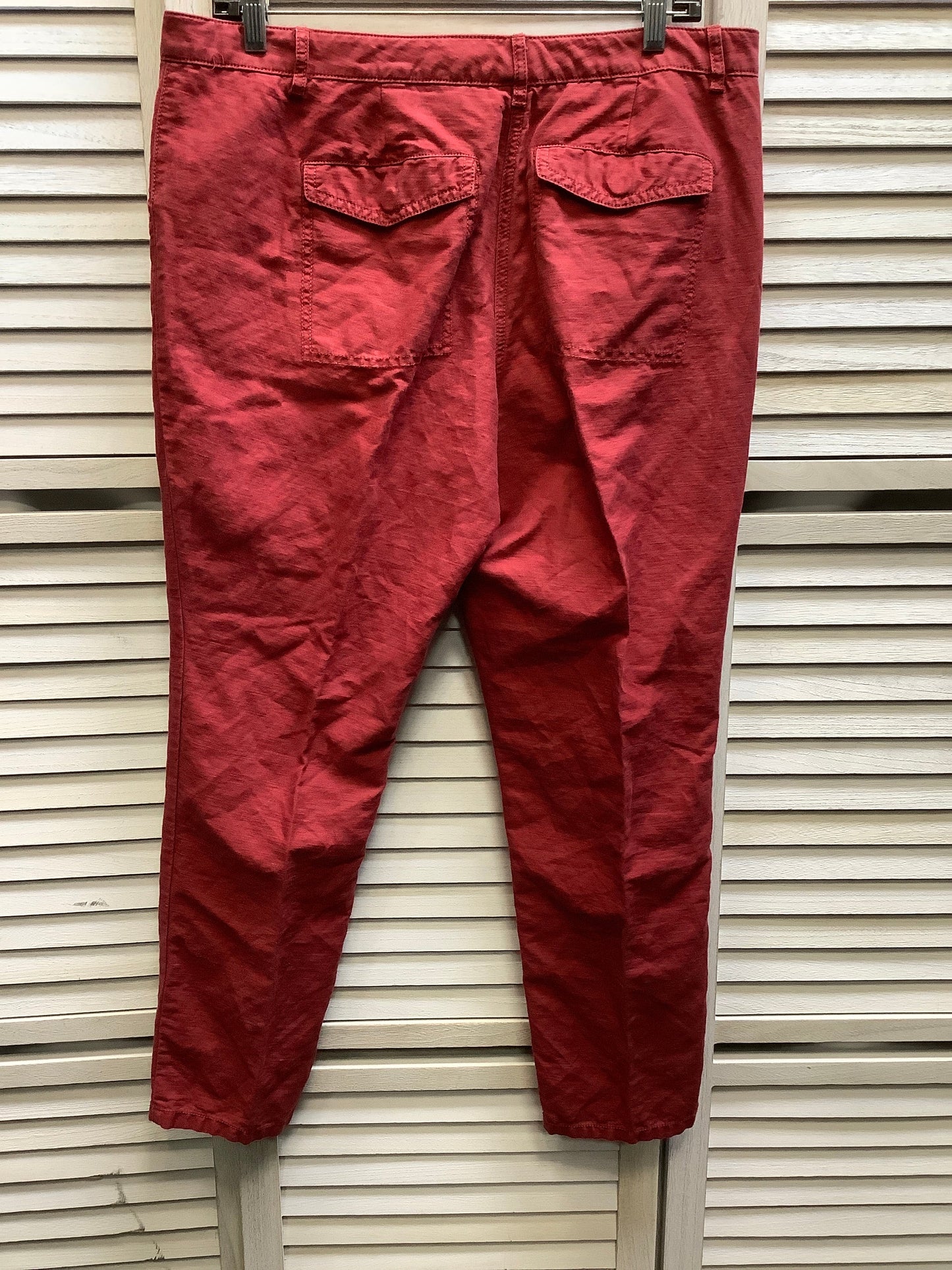 Red Capris Loft, Size 10