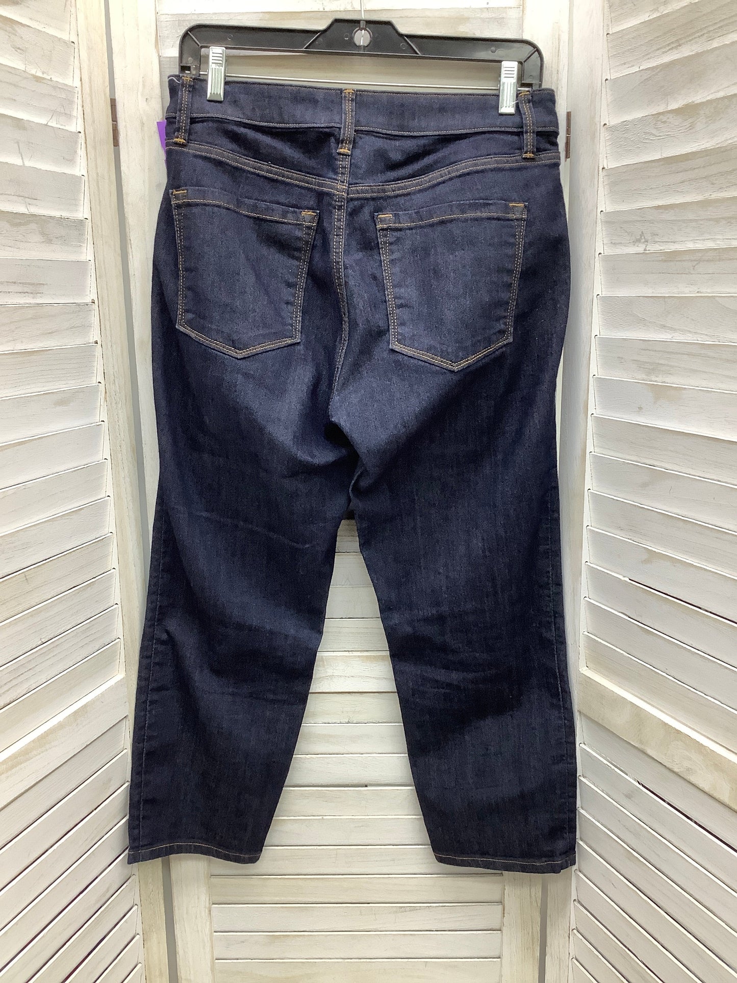 Blue Denim Capris Loft, Size 6