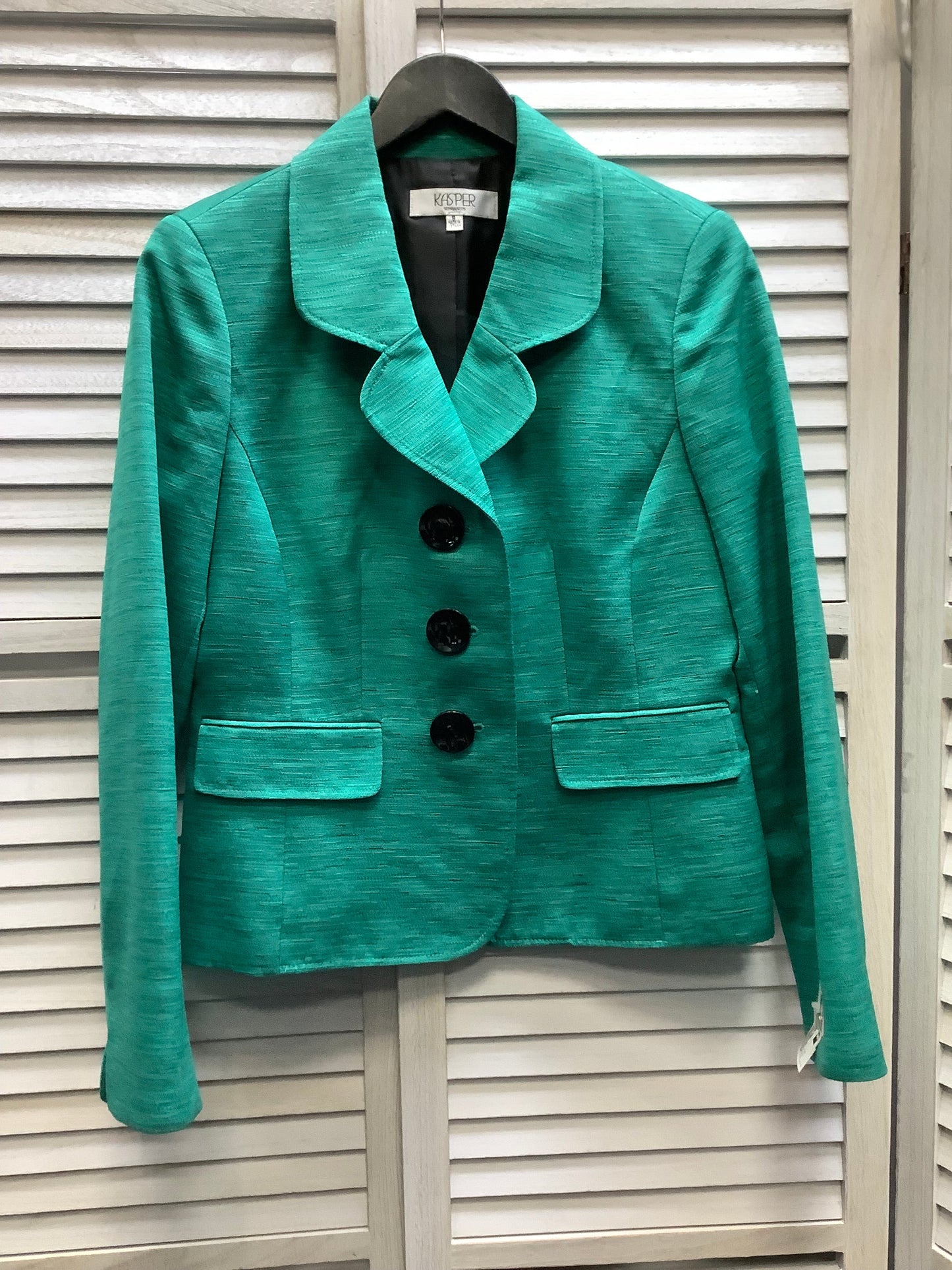 Teal Blazer Kasper, Size 8