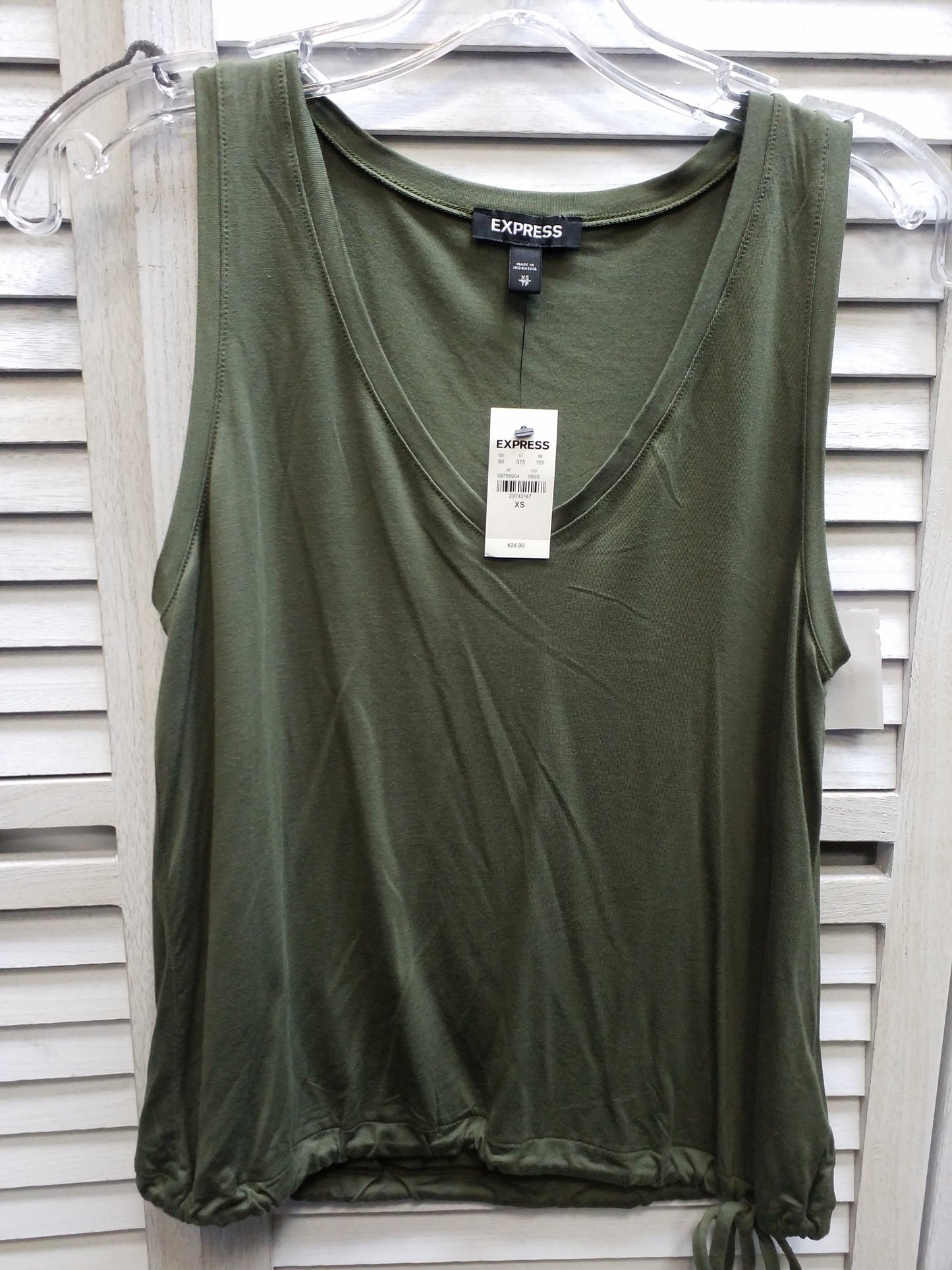 Green Tank Top Express, Size Xs