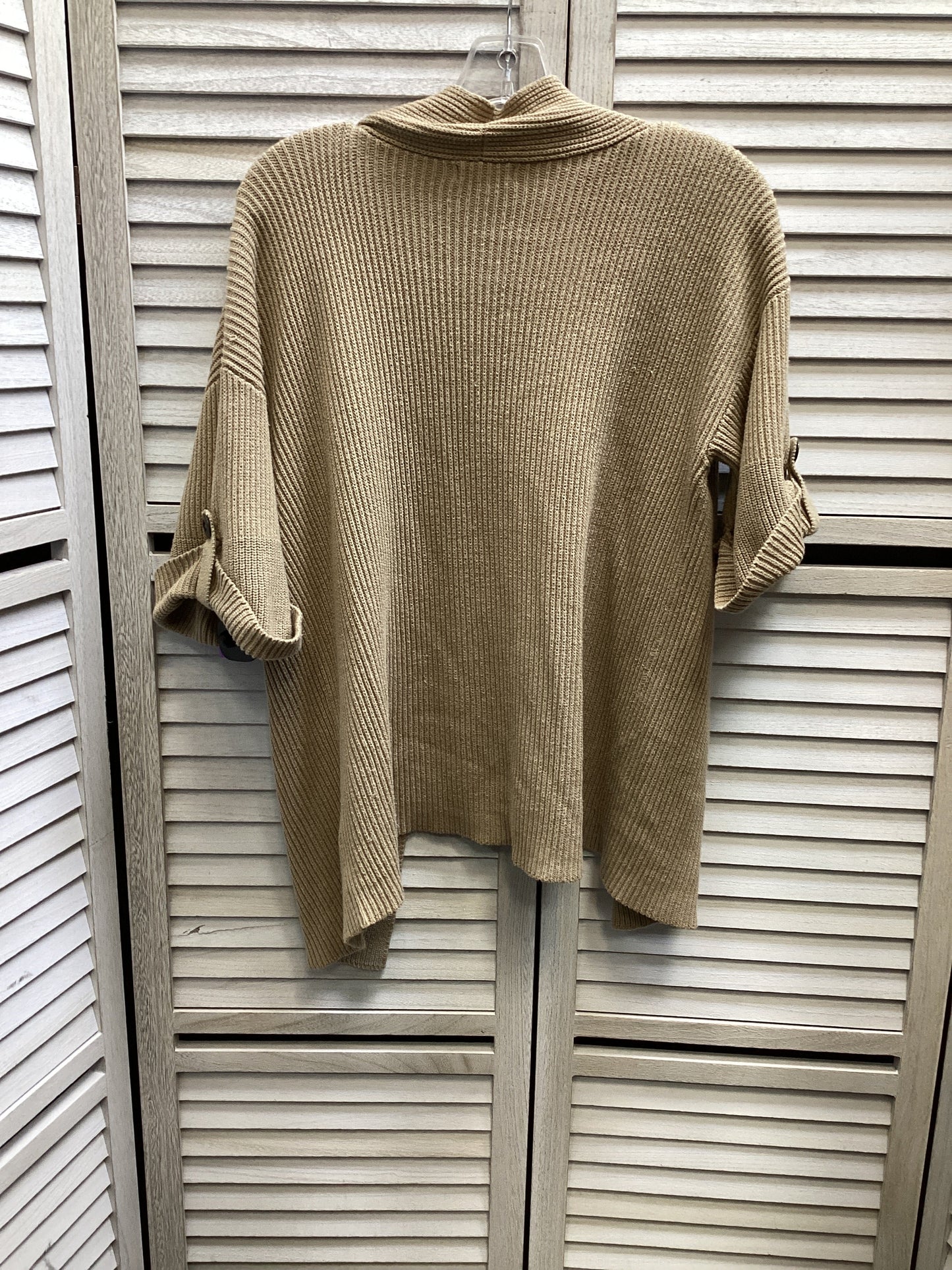 Cardigan By Croft And Barrow In Tan, Size: M