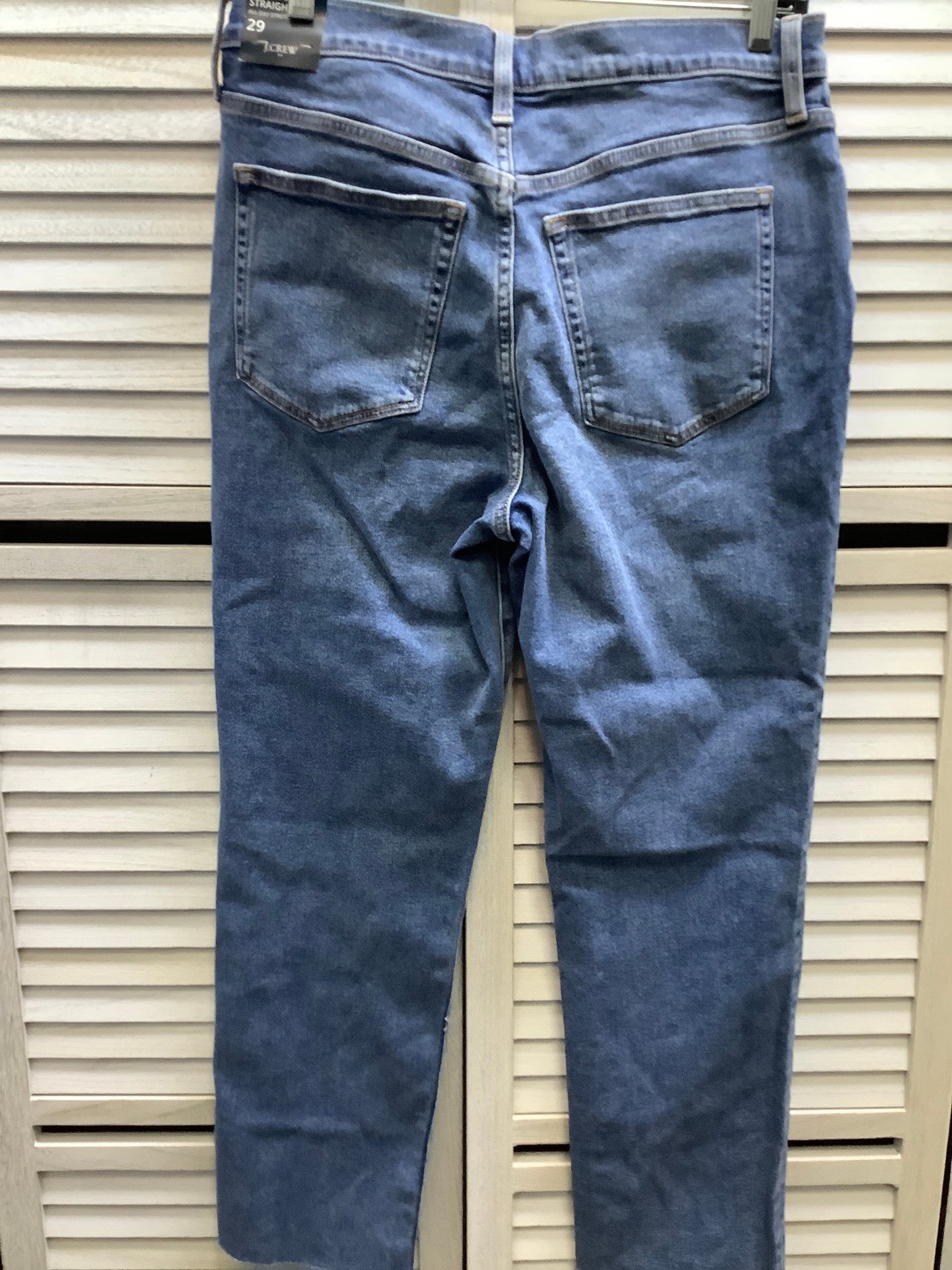 Jeans Straight By J. Crew In Blue Denim, Size: 29