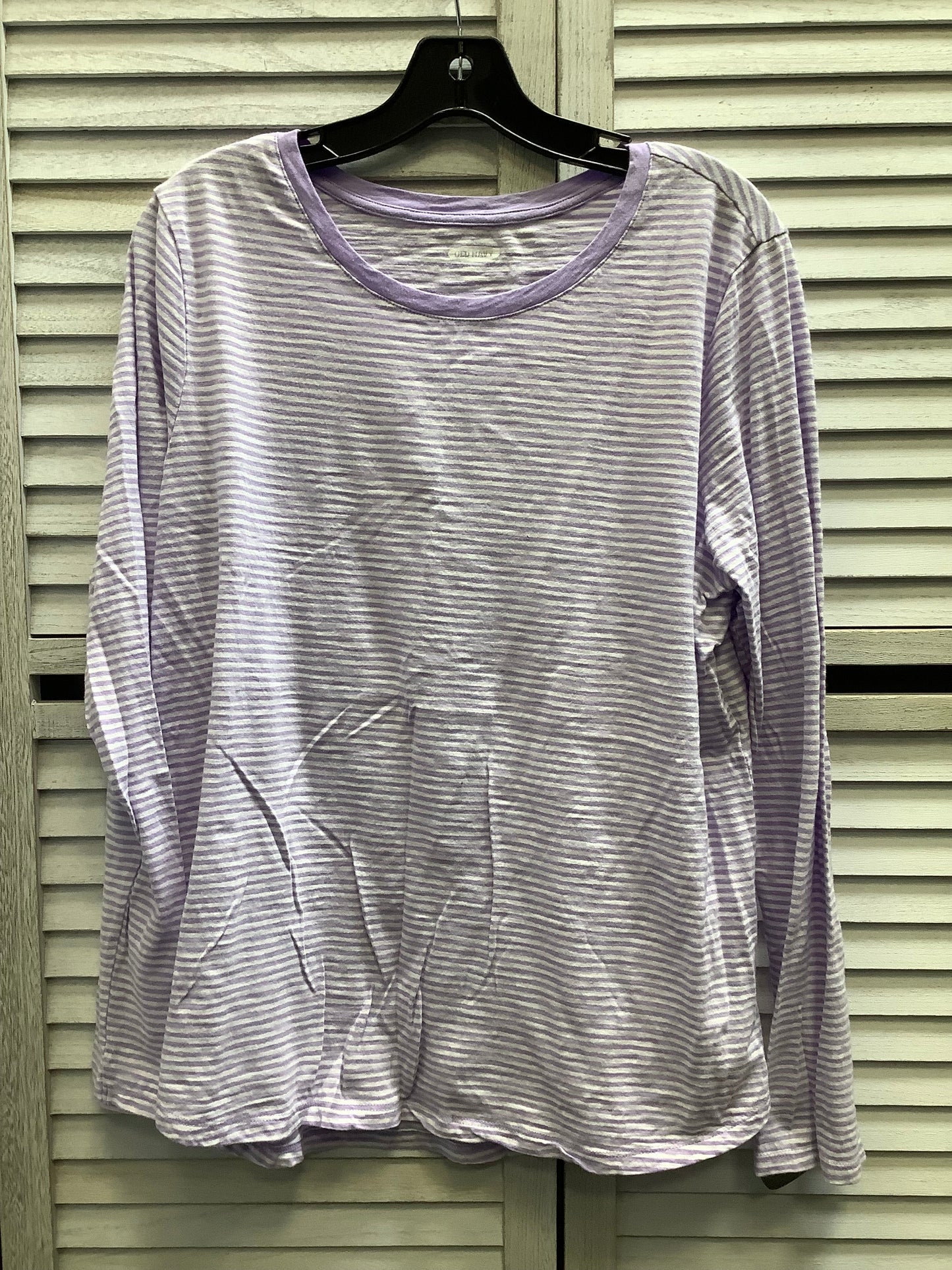 Top Long Sleeve By Old Navy In Purple, Size: Xl