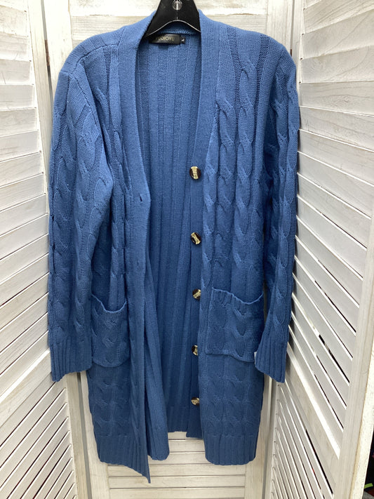 Cardigan By Clothes Mentor In Blue, Size: L