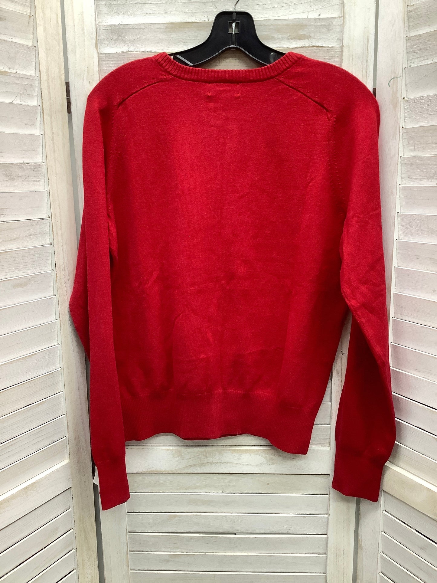 Cardigan By Lands End In Red, Size: M