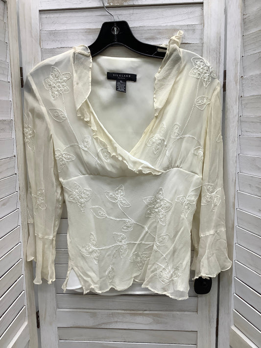 Blouse 3/4 Sleeve By Ralph Lauren  Size: L