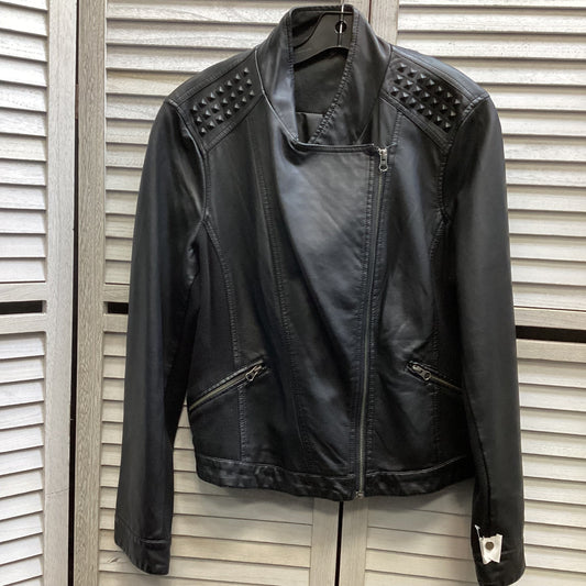 Jacket Leather By Rock And Republic In Black, Size: Xl