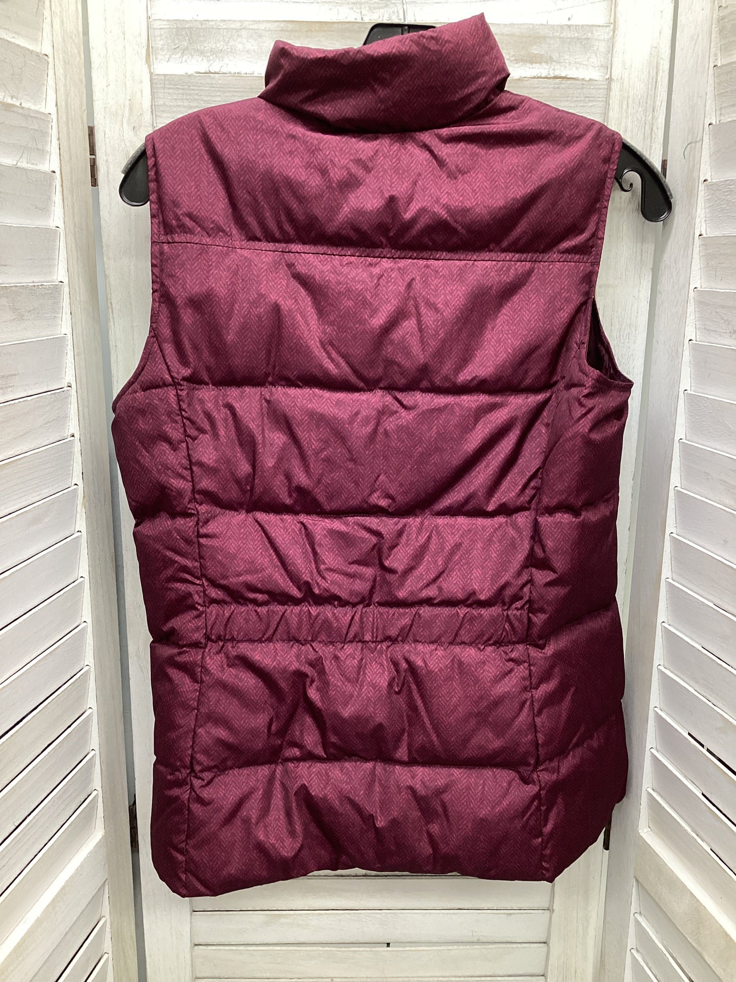 Vest Puffer & Quilted By Lands End In Maroon, Size: Xs