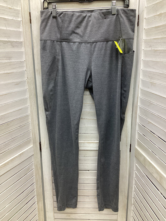 Athletic Leggings By Xersion In Grey, Size: Xl