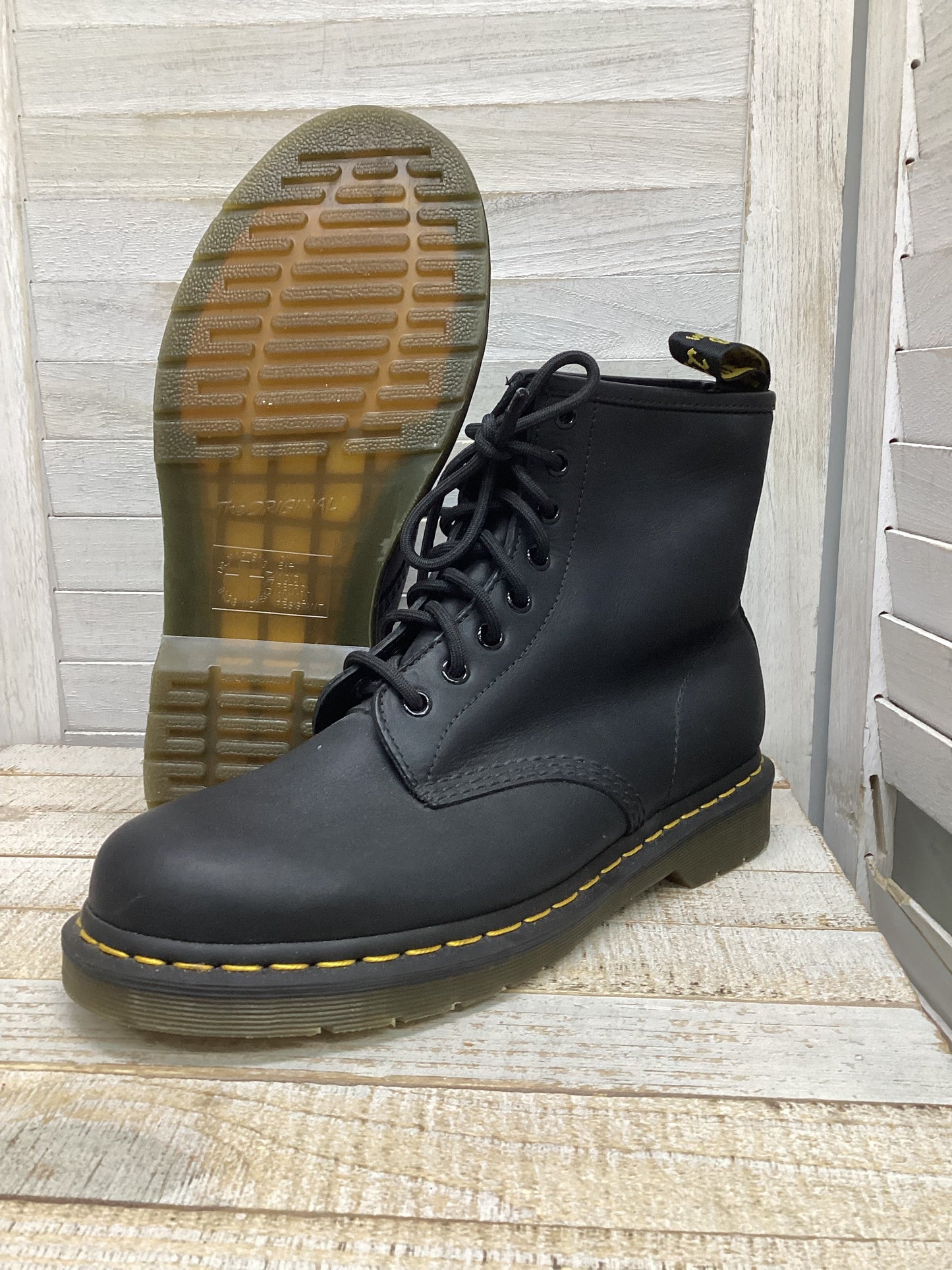 Boots Combat By Dr Martens In Black, Size: 9