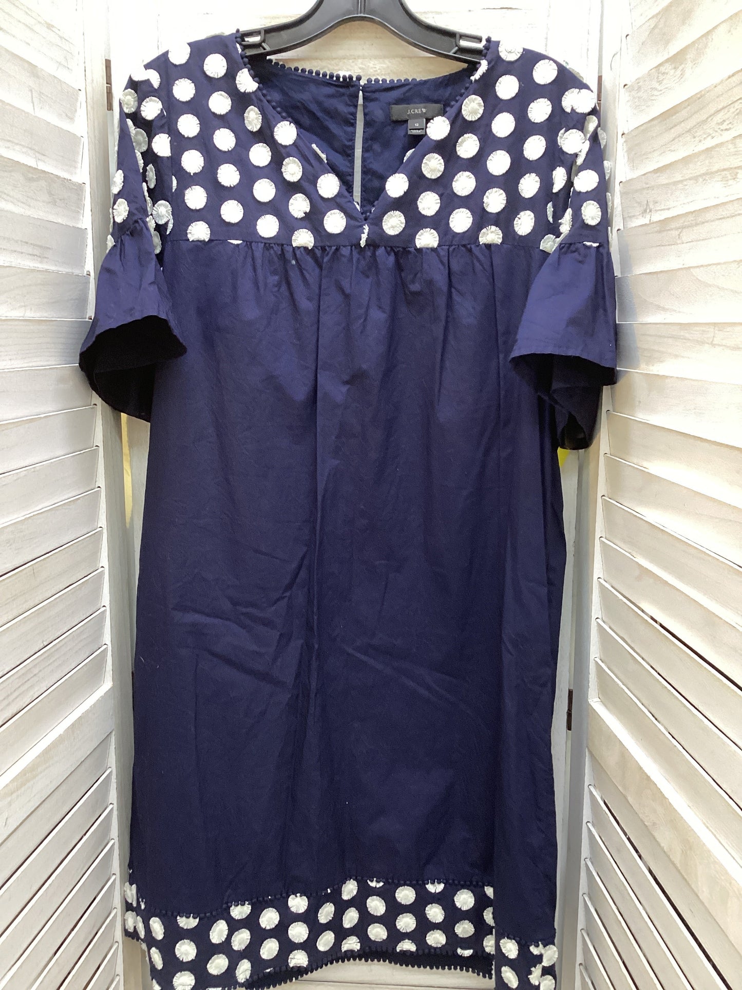 Dress Casual Midi By J. Crew In Navy, Size: 12