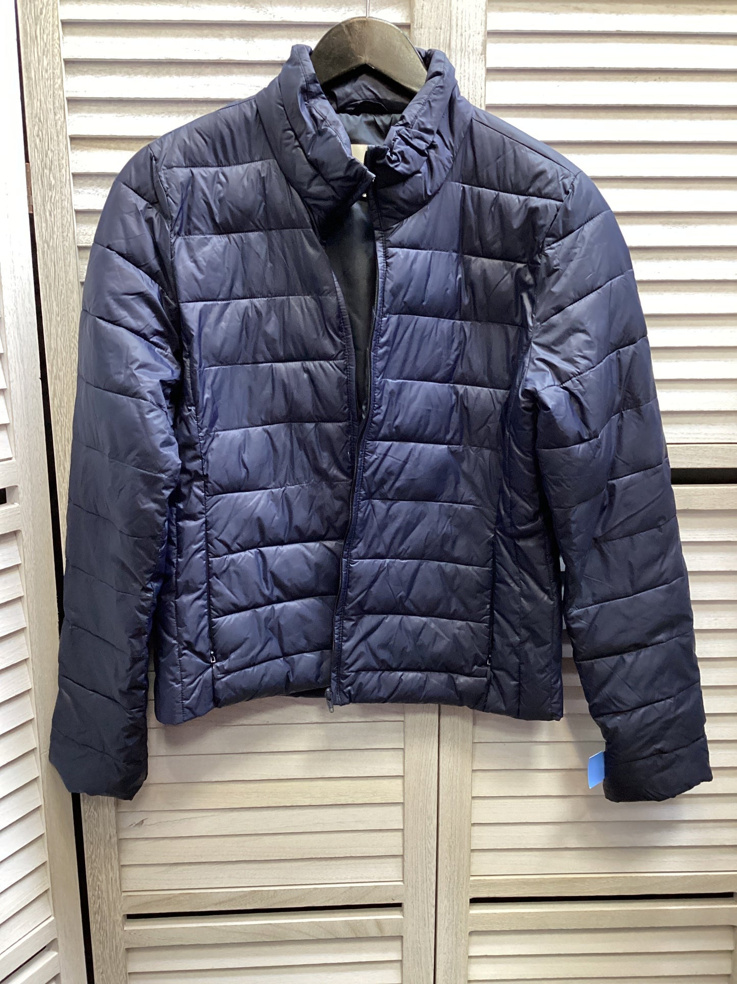 Coat Puffer & Quilted By Loft In Navy, Size: S