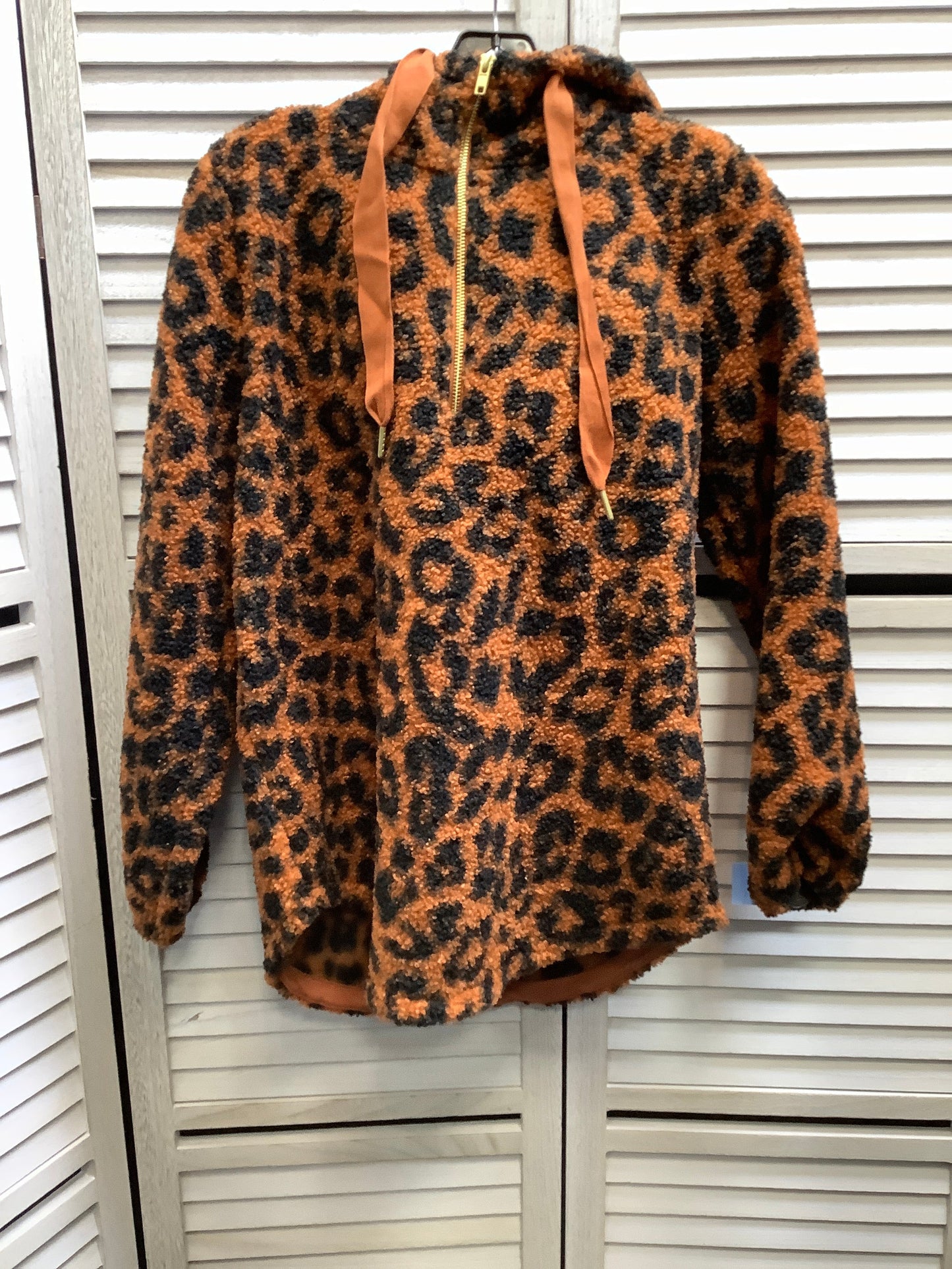 Jacket Faux Fur & Sherpa By Loft In Animal Print, Size: S