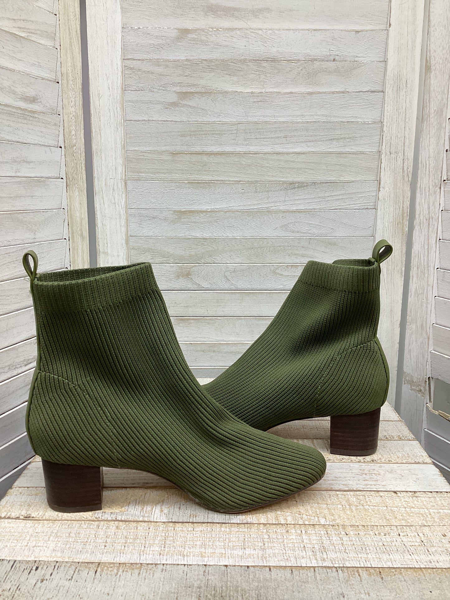 Boots Ankle Heels By Joie In Green, Size: 9