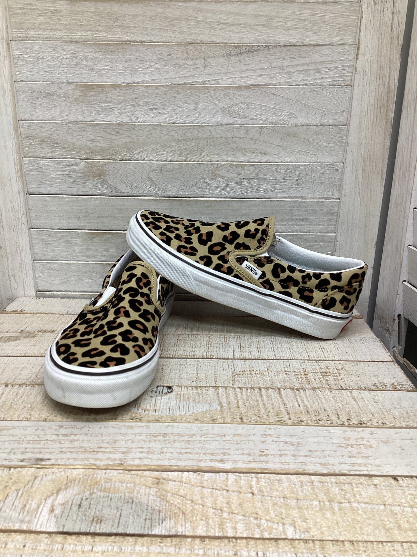 Shoes Sneakers By Vans In Animal Print, Size: 7