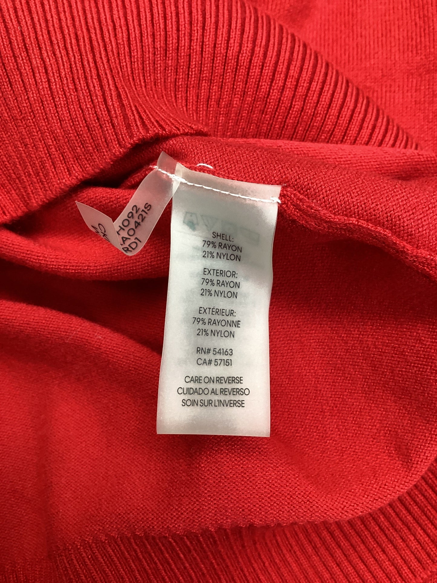 Sweater By Calvin Klein In Red, Size: L