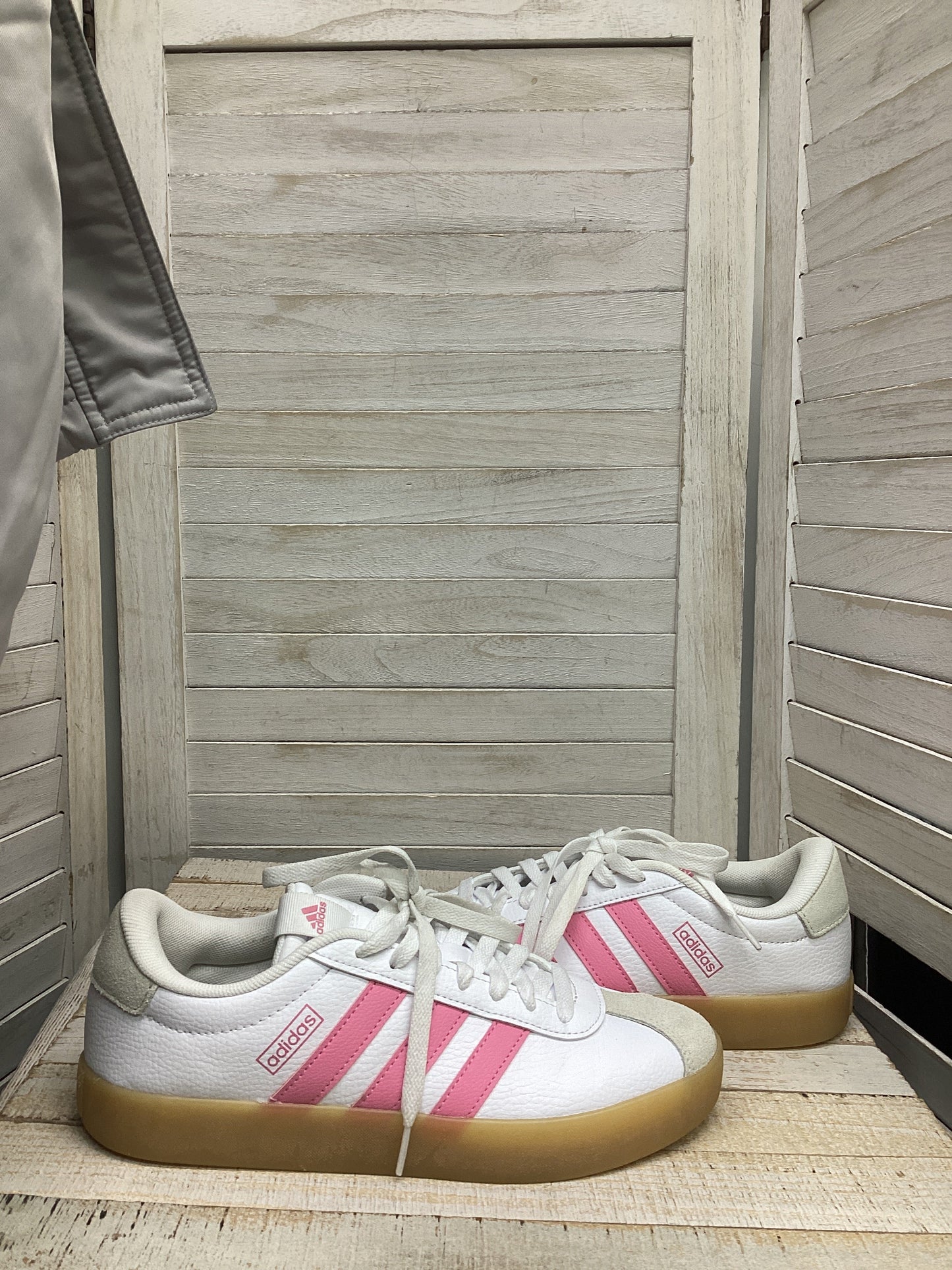 Shoes Sneakers By Adidas In Pink & White, Size: 8.5