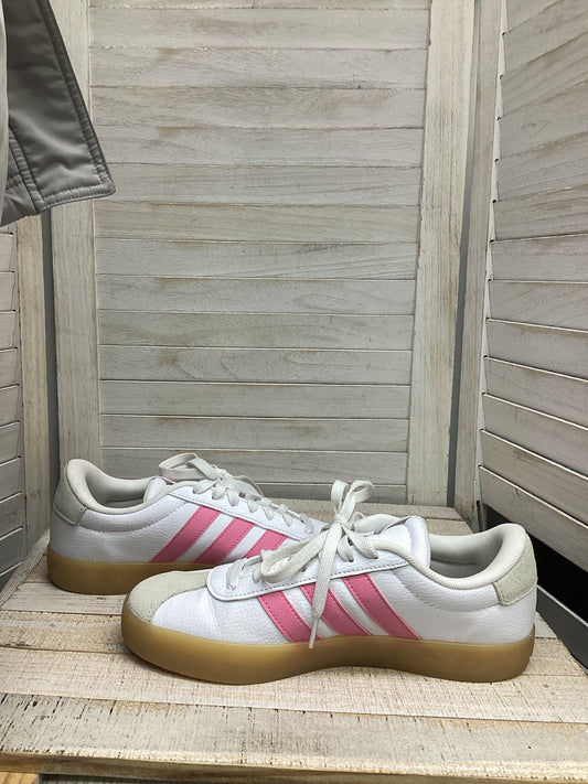 Shoes Sneakers By Adidas In Pink & White, Size: 8.5