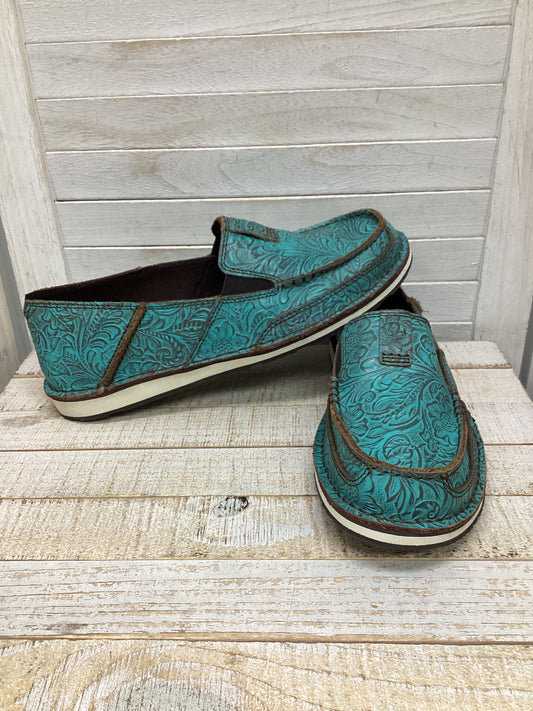 Shoes Flats By Ariat In Teal, Size: 11