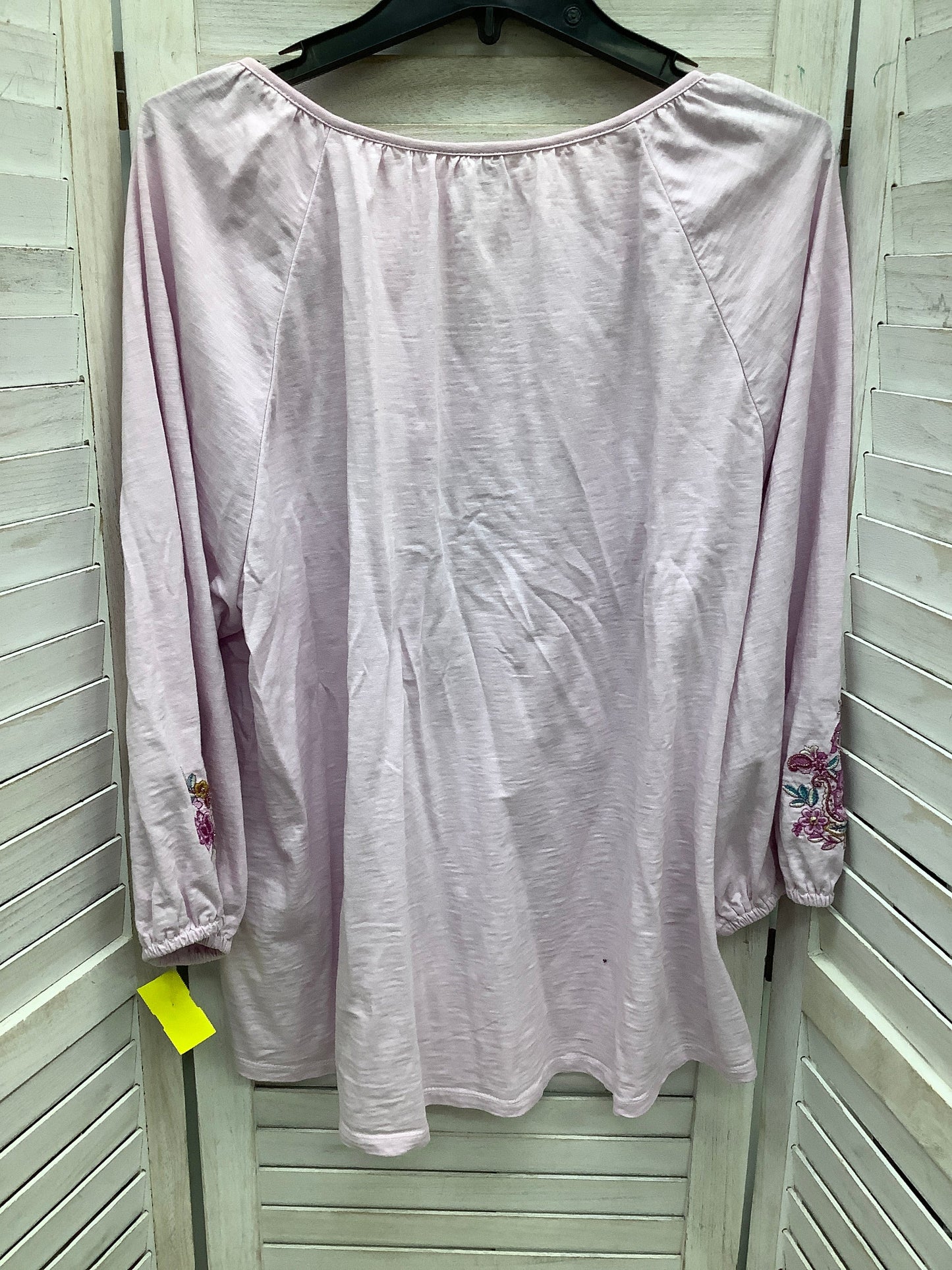 Top Long Sleeve By Chicos In Pink, Size: 4