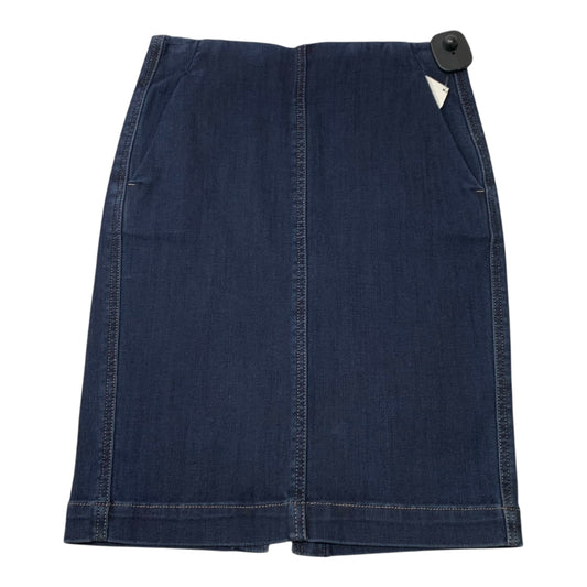 Skirt Mini & Short By Loft In Blue Denim, Size: Xxs