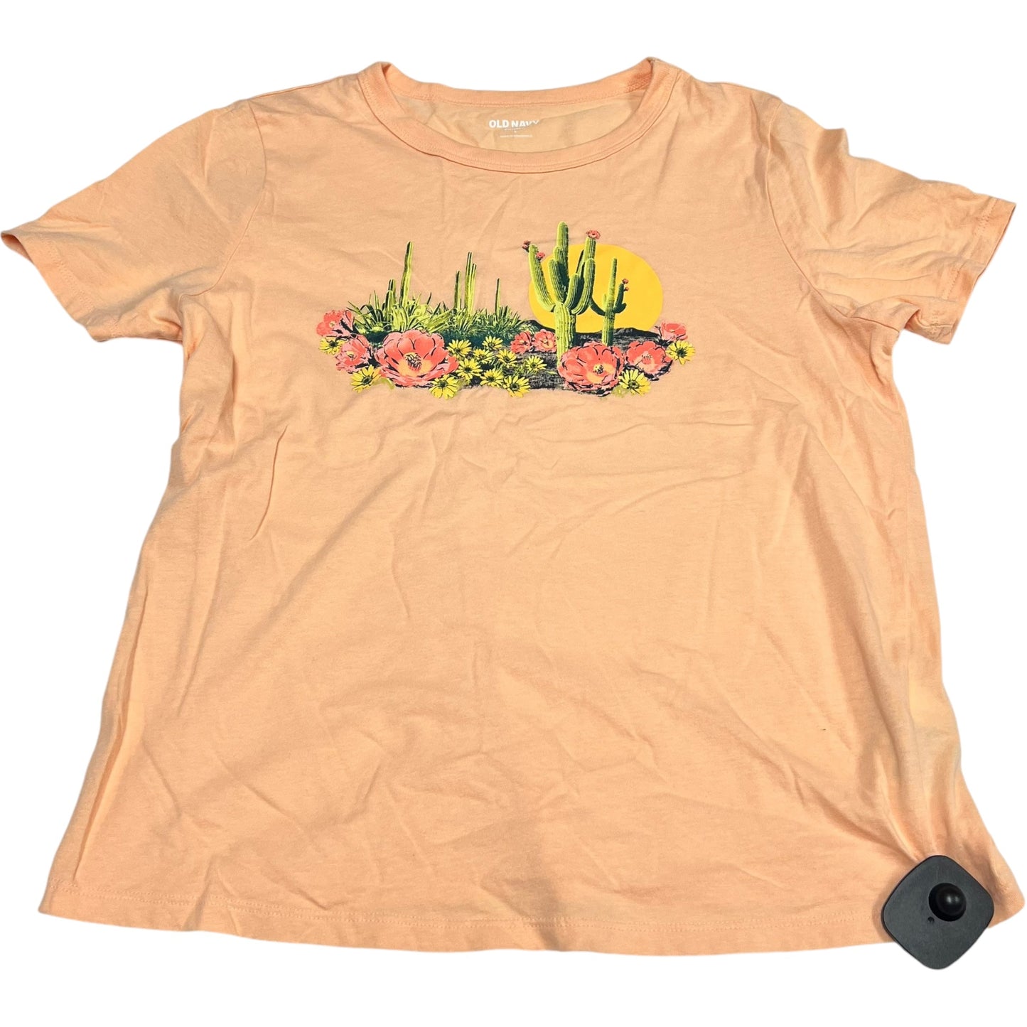 Top Short Sleeve Basic By Old Navy In Orange, Size: S