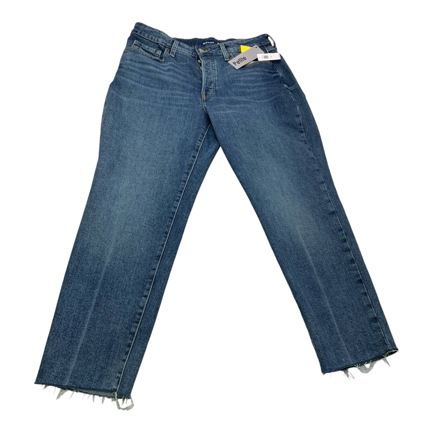 Jeans Straight By Old Navy In Blue Denim, Size: 12petite