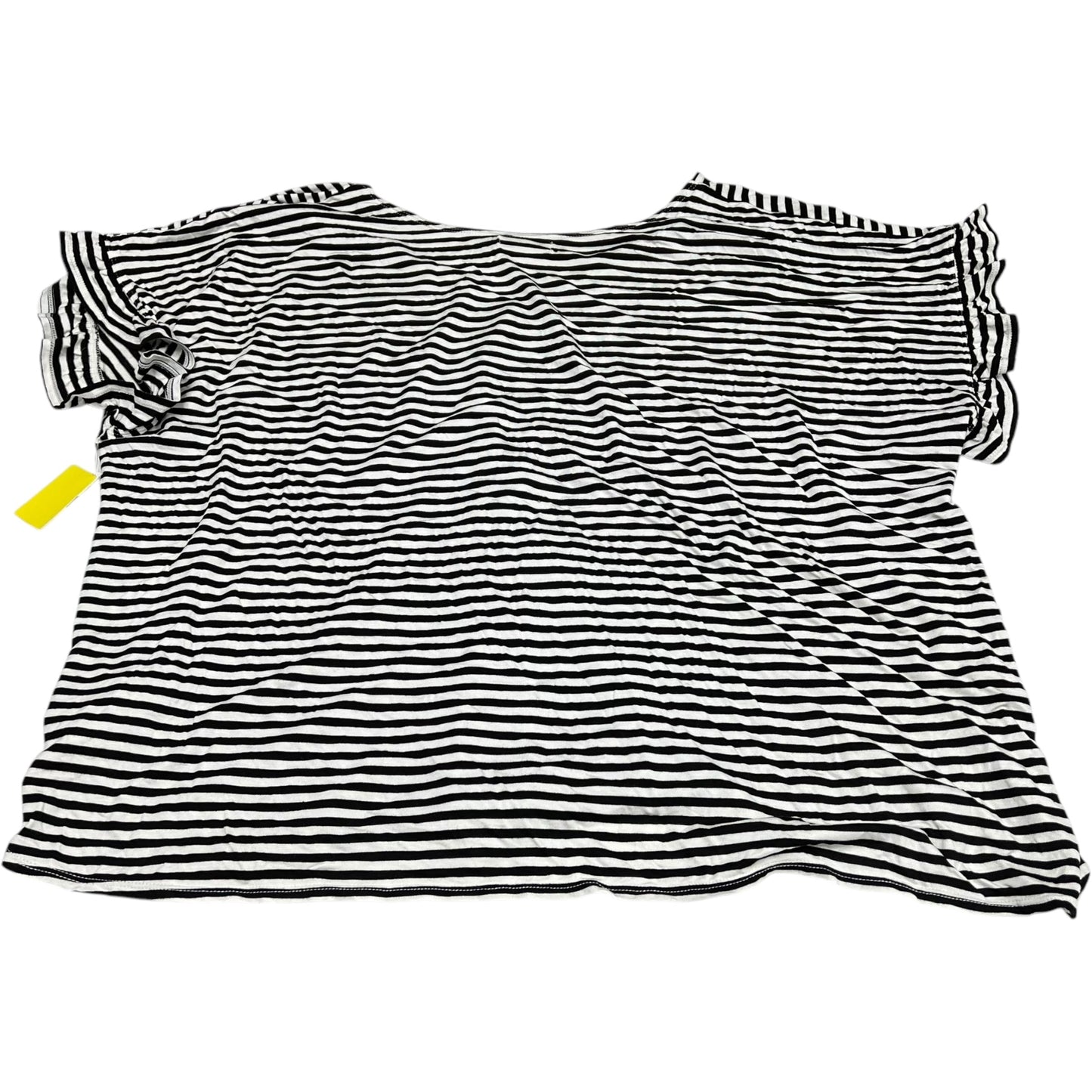 Top Short Sleeve By Max Studio In Striped Pattern, Size: 3x