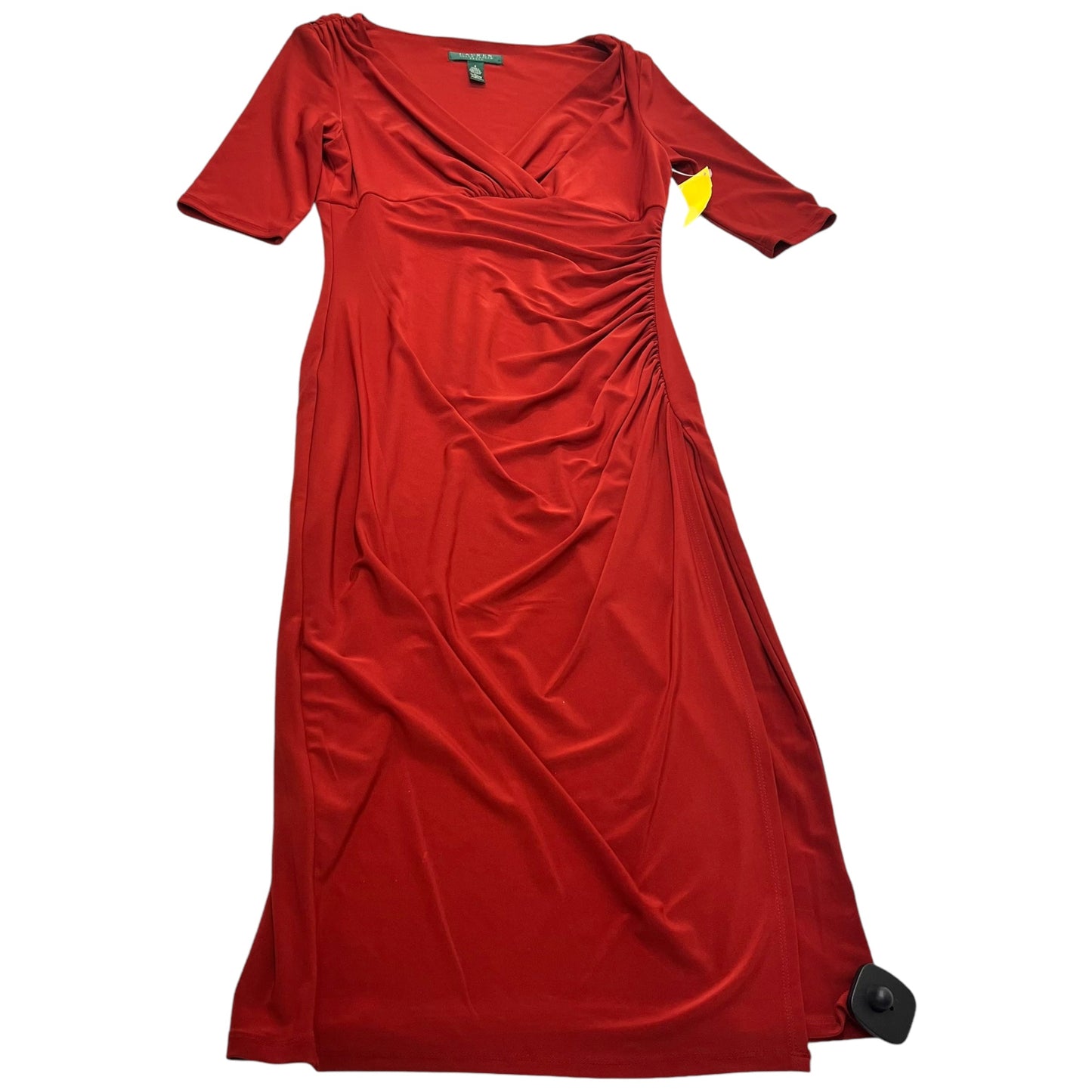 Dress Party Midi By Ralph Lauren In Red, Size: S