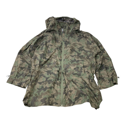 Jacket Windbreaker By Columbia In Camouflage Print, Size: M