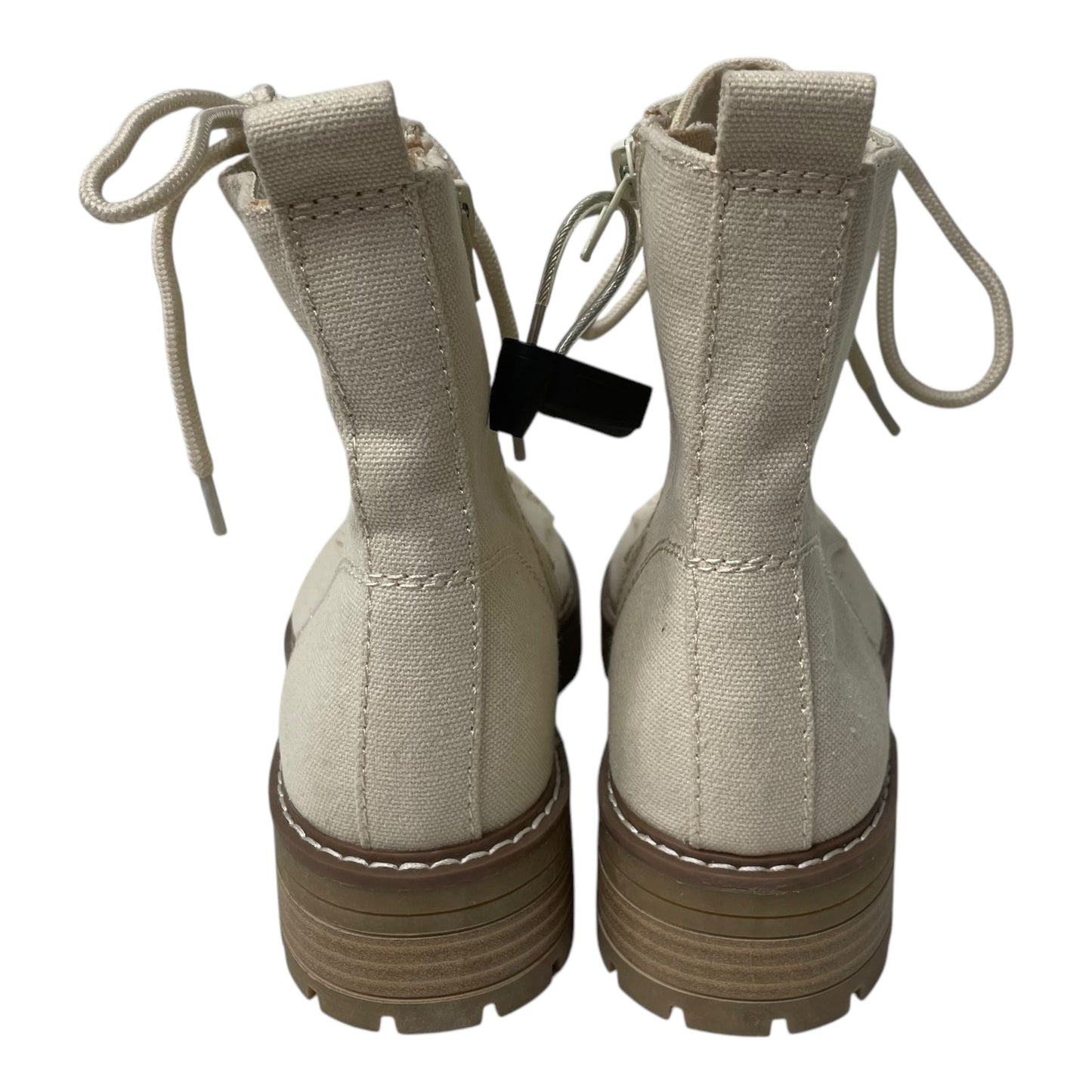 Boots Combat By Universal Thread In Cream, Size: 9.5