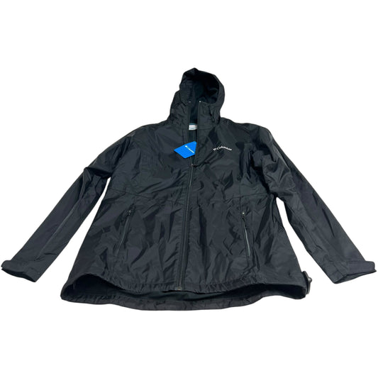 Jacket Windbreaker By Columbia In Black, Size: M