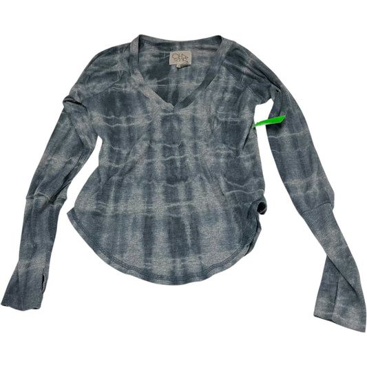 Top Long Sleeve Basic By Chaser In Tie Dye Print, Size: S