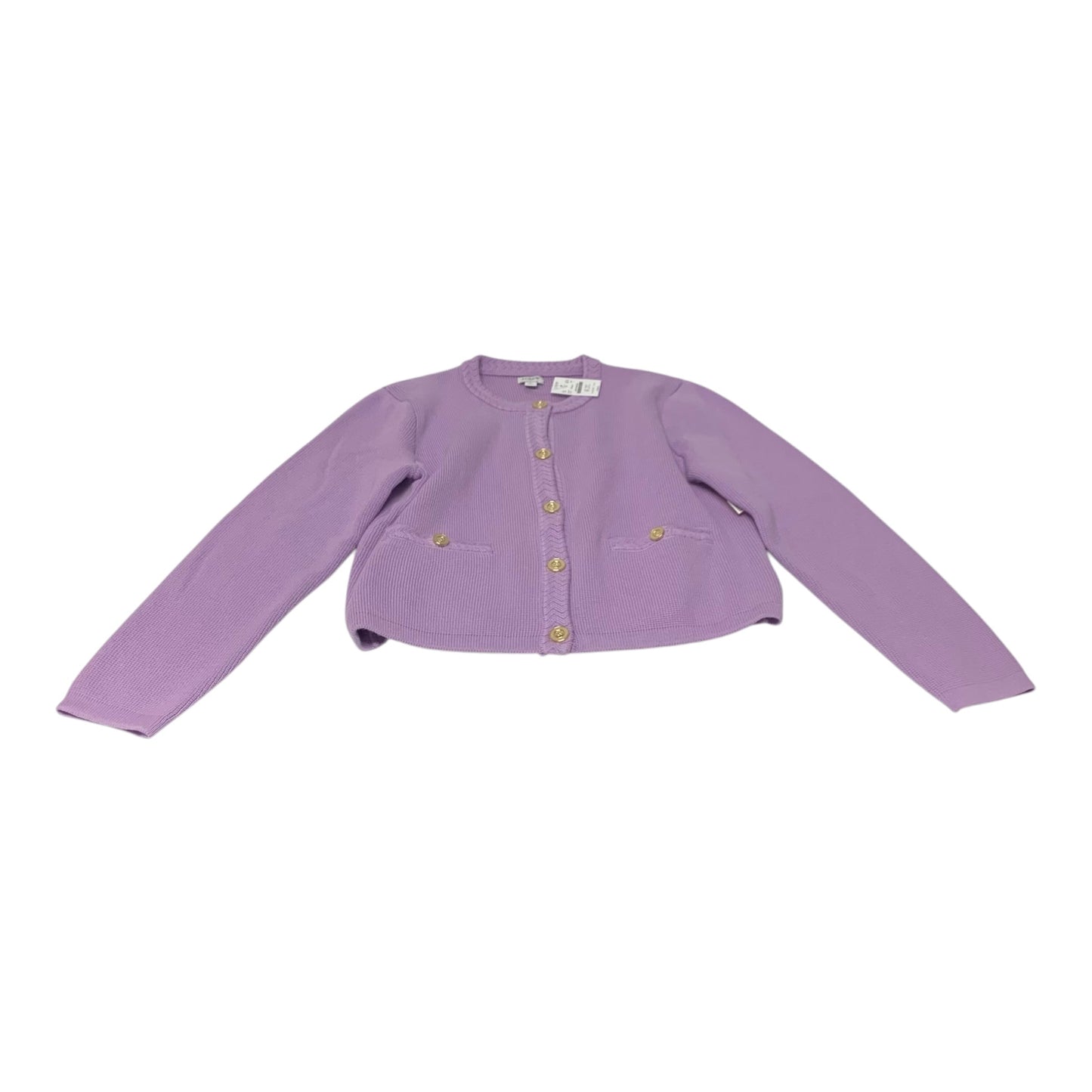 Sweater Cardigan By J. Crew In Purple, Size: L