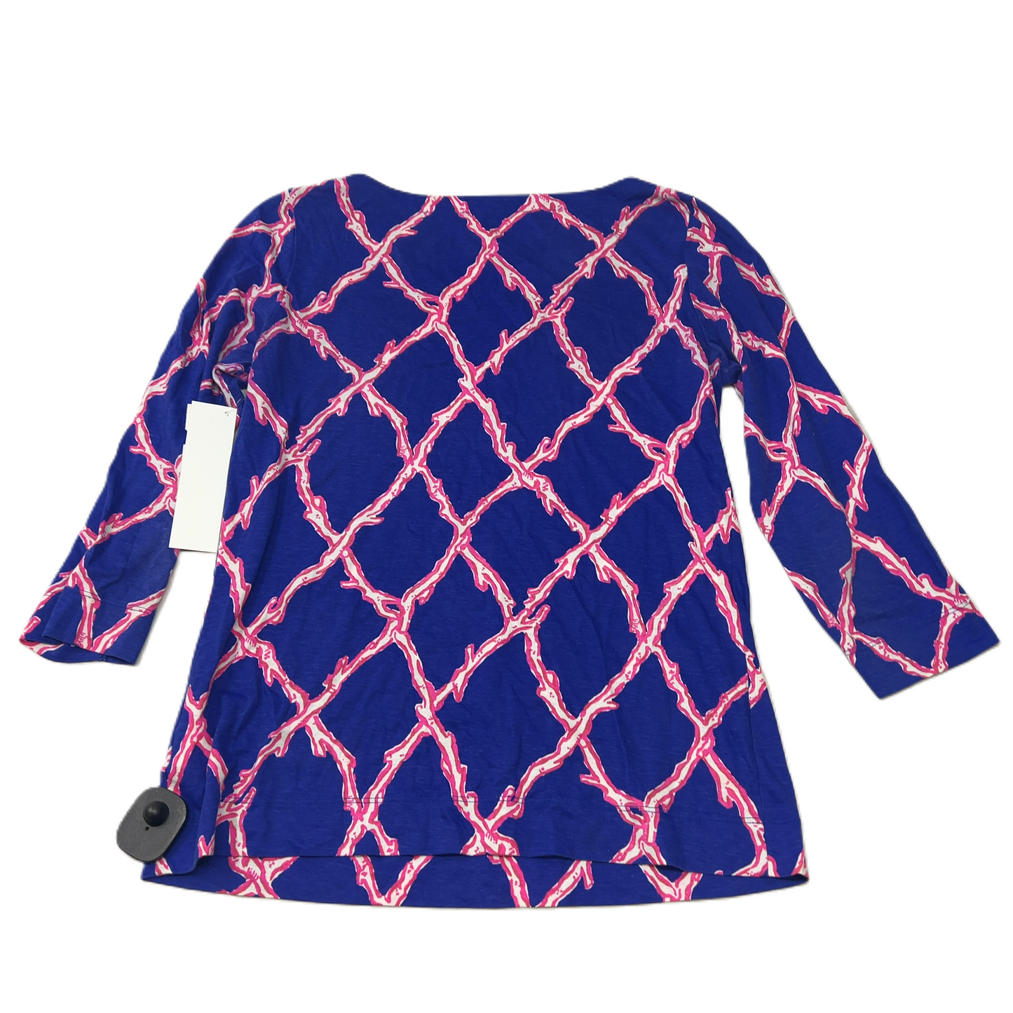 Blue & Pink  Top 3/4 Sleeve Designer By Lilly Pulitzer  Size: S