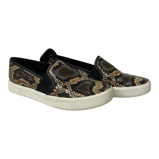 Shoes Heels Platform By Vince In Snakeskin Print, Size: 6