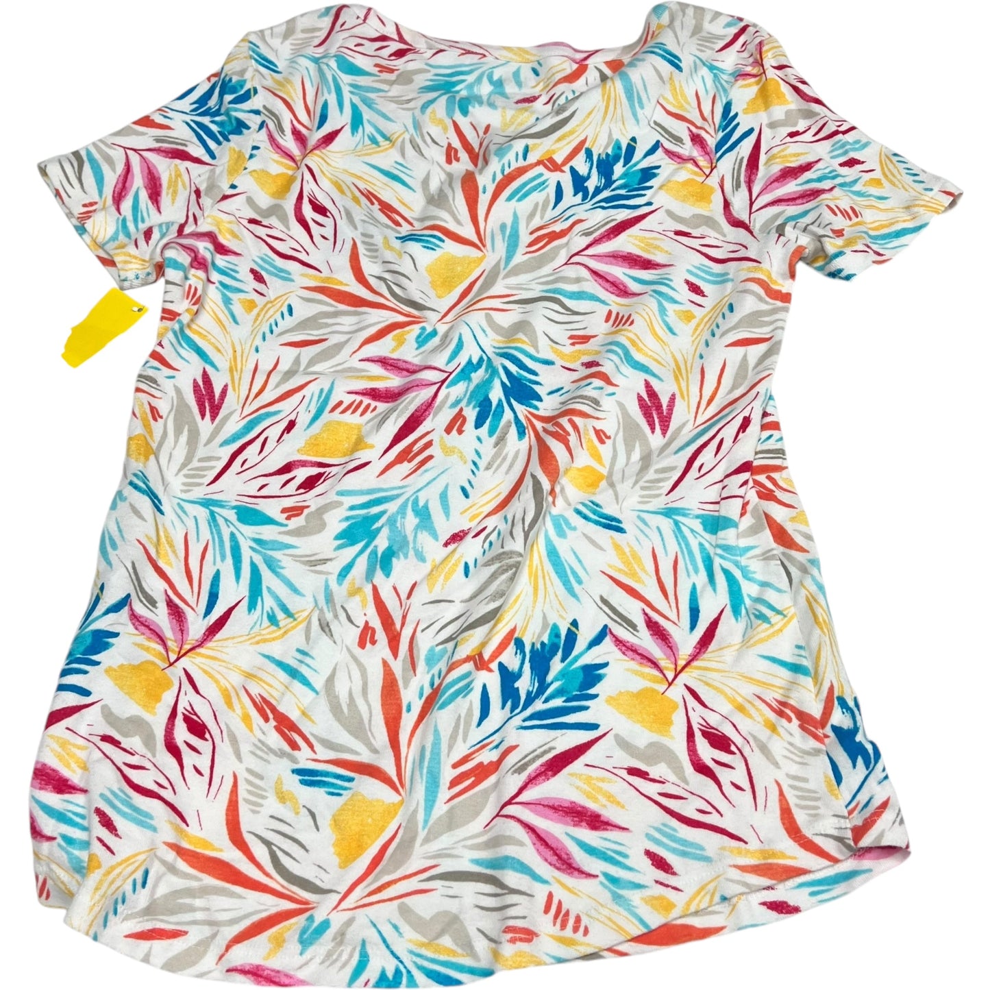 Top Short Sleeve By Chicos In Multi-colored, Size: S