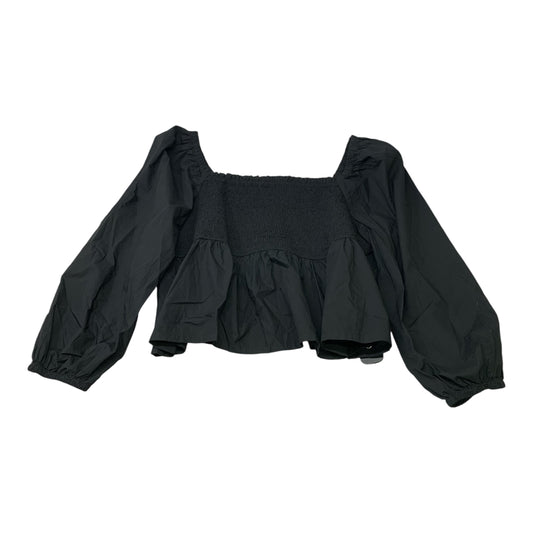 Top Long Sleeve By J. Crew In Black, Size: 3x