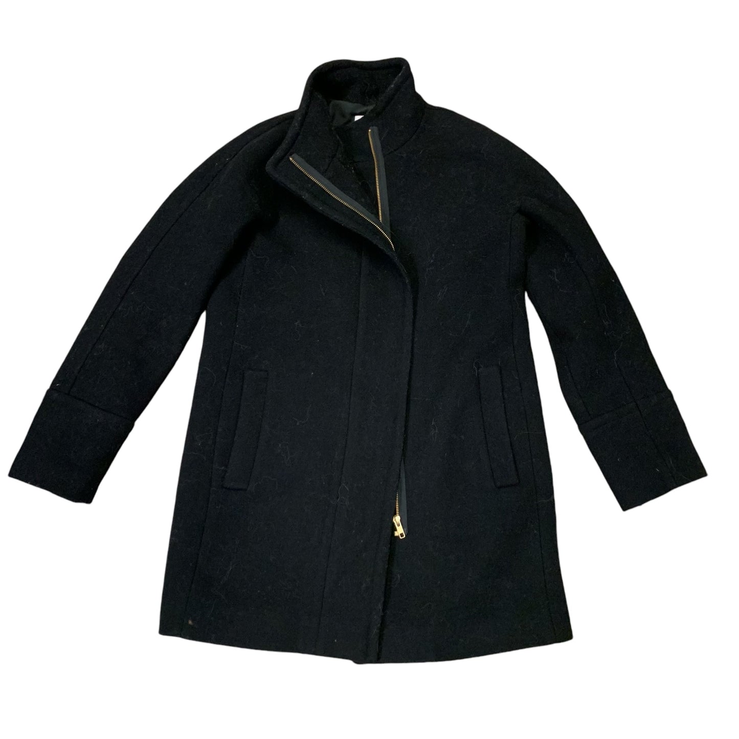 Coat Wool By J. Crew In Black, Size: Xs