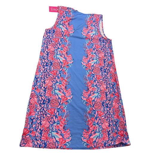 Swimwear Cover-up Designer By Lilly Pulitzer In Blue & Pink, Size: S