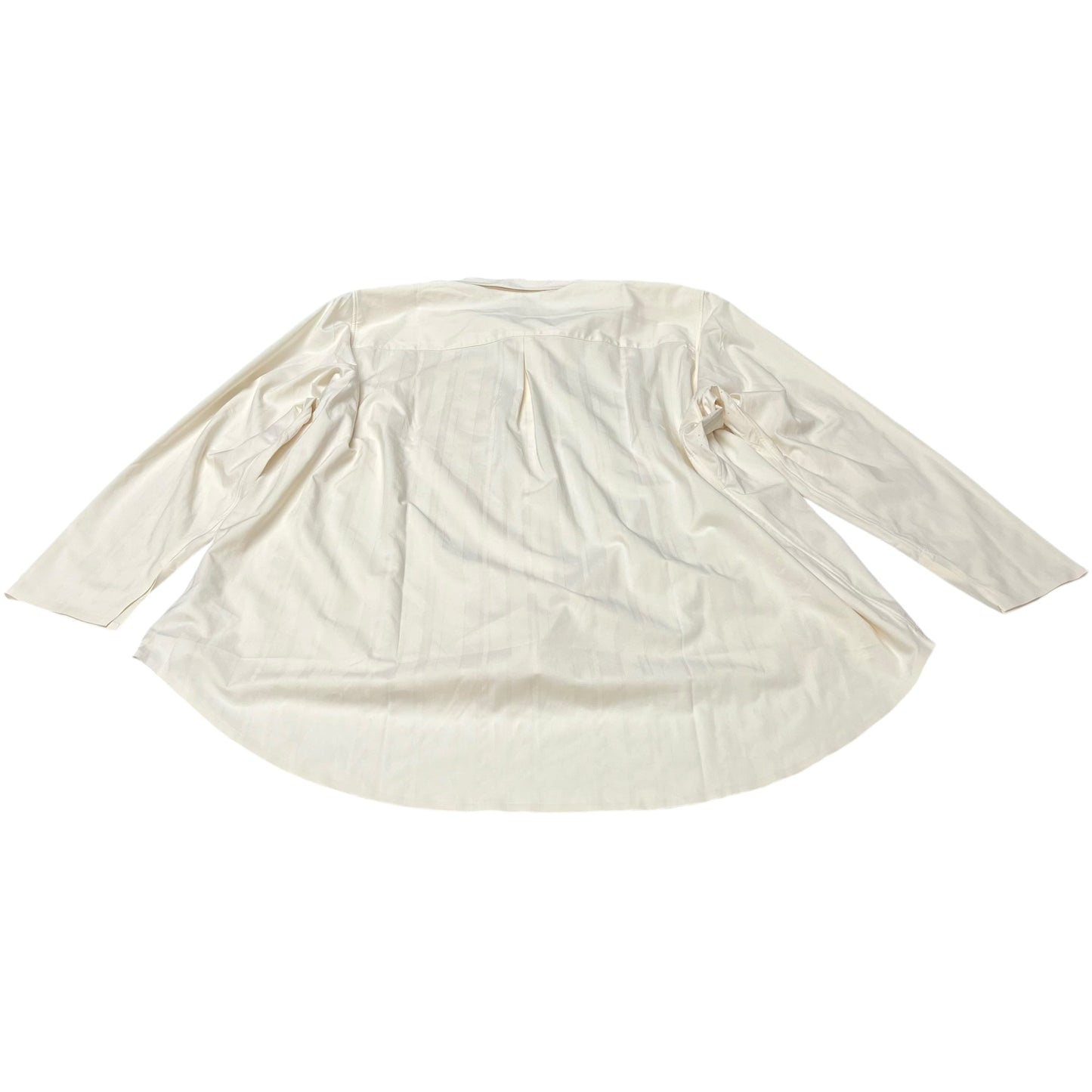 Athletic Top Long Sleeve Collar By Athleta In Cream, Size: 3x