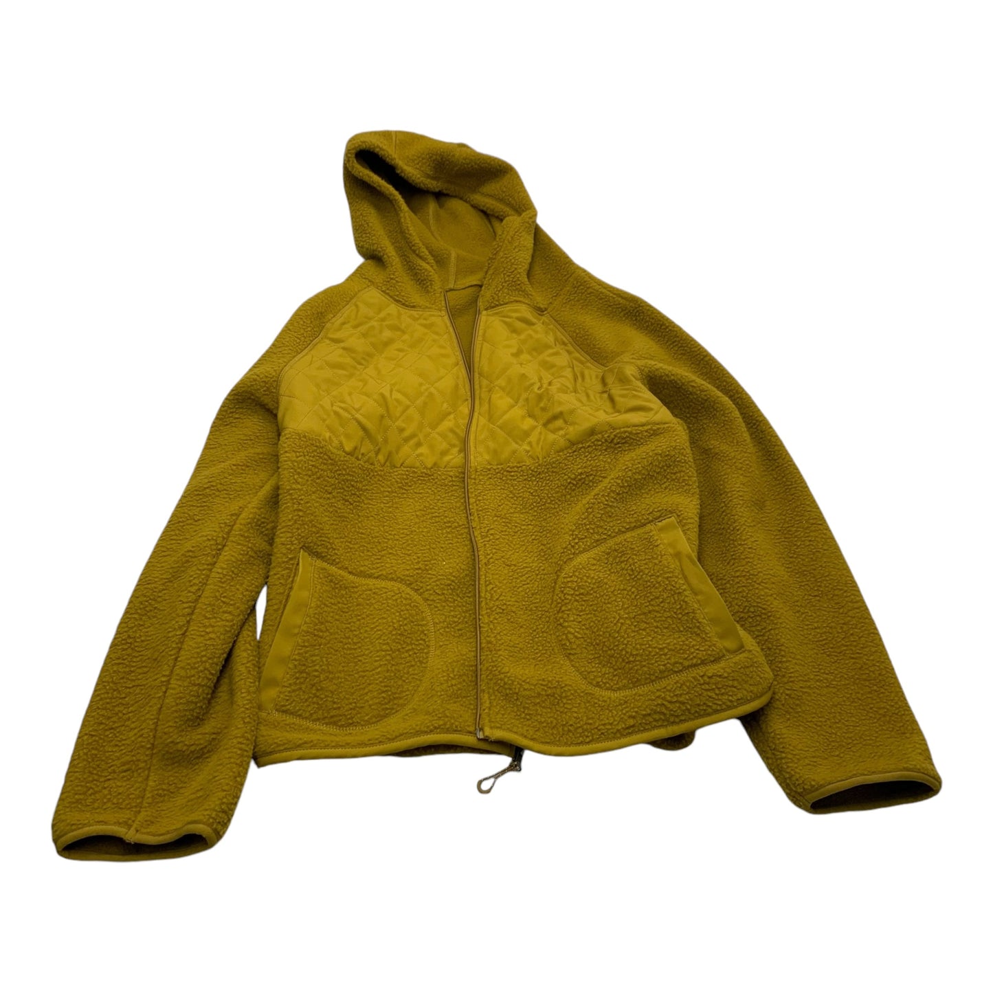 Jacket Fleece By Tek Gear In Yellow, Size: Xl