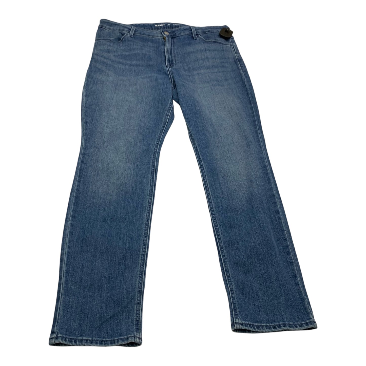 Jeans Straight By Old Navy In Blue Denim, Size: 14p